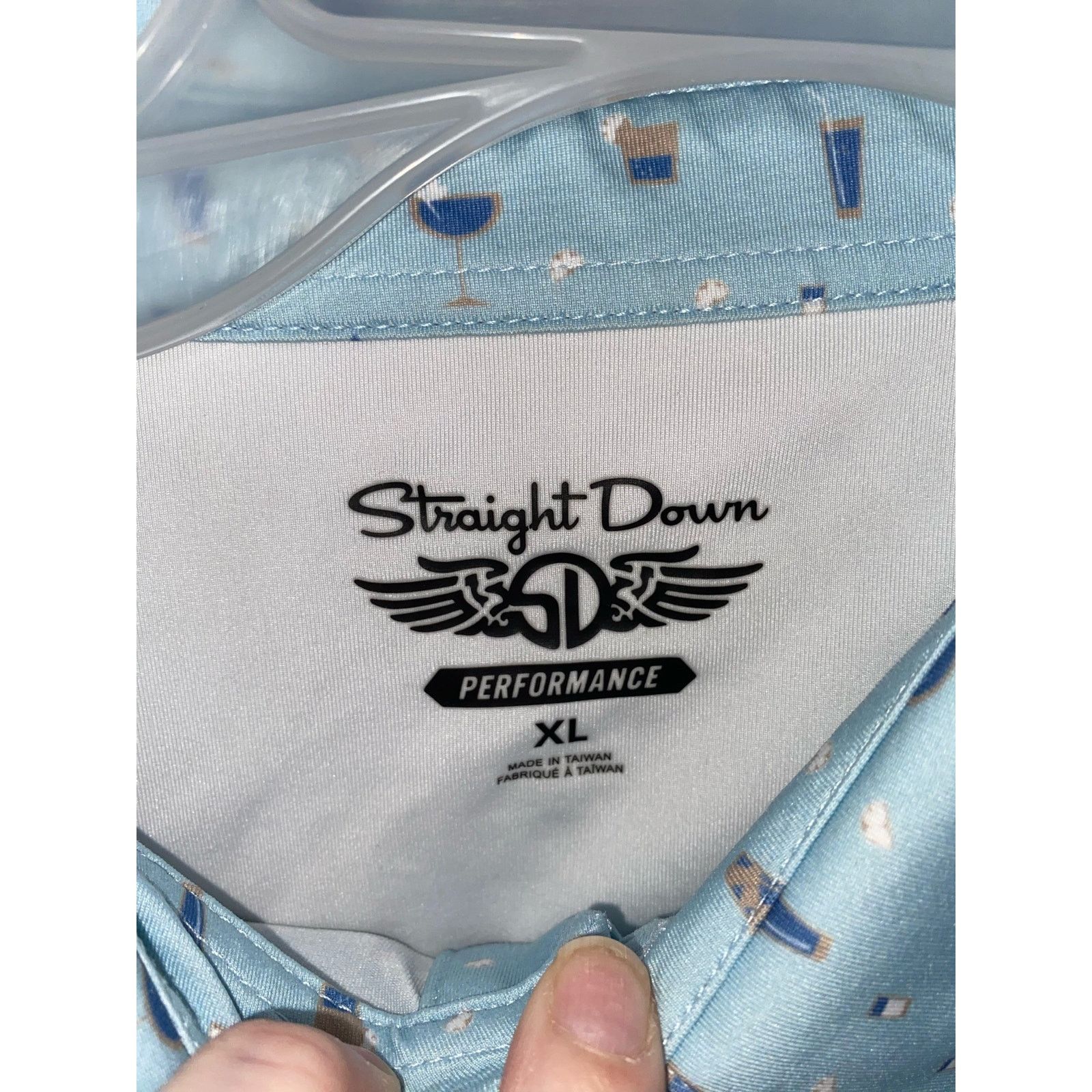 StraightFaded Mens Straight Down Golf Polo! Size XL Size US XL / EU 56 / 4 - 4 Thumbnail