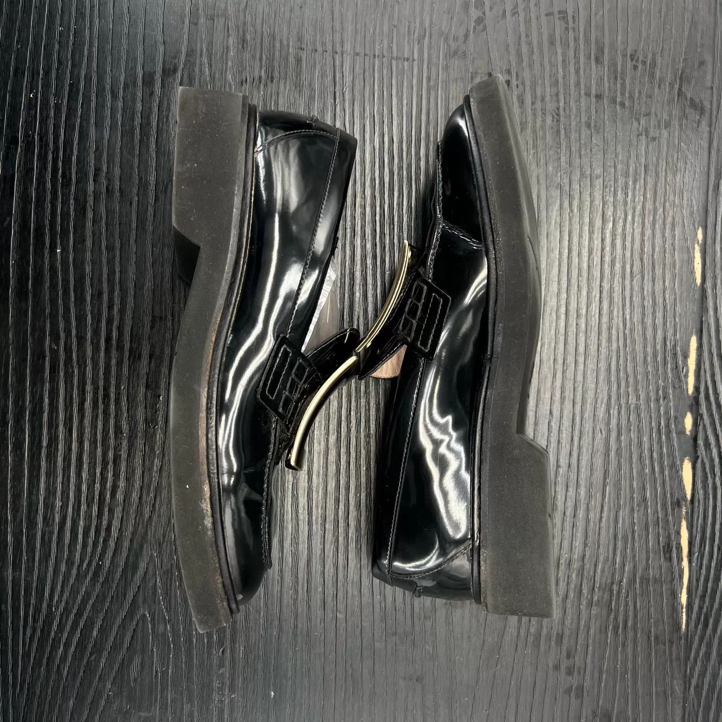 Roger Vivier RV Square Toe Loafers 38 Near New w/ Box Size US 7.5 / IT 37.5 - 3 Thumbnail