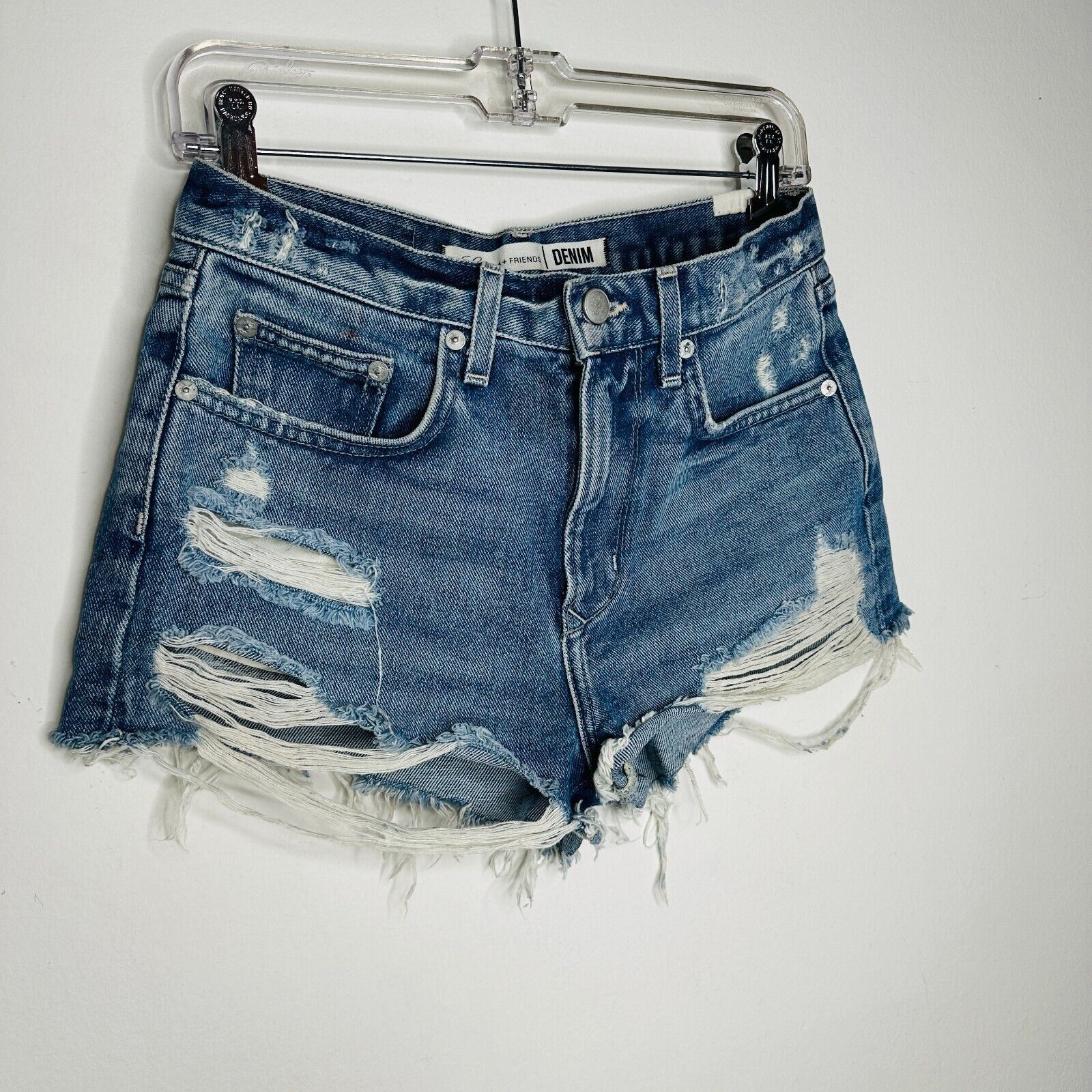 Other Lovers & Friends Axel Distressed Cut Off High Rise Short 25 Size 25" / US 0 / IT 36 - 2 Thumbnail