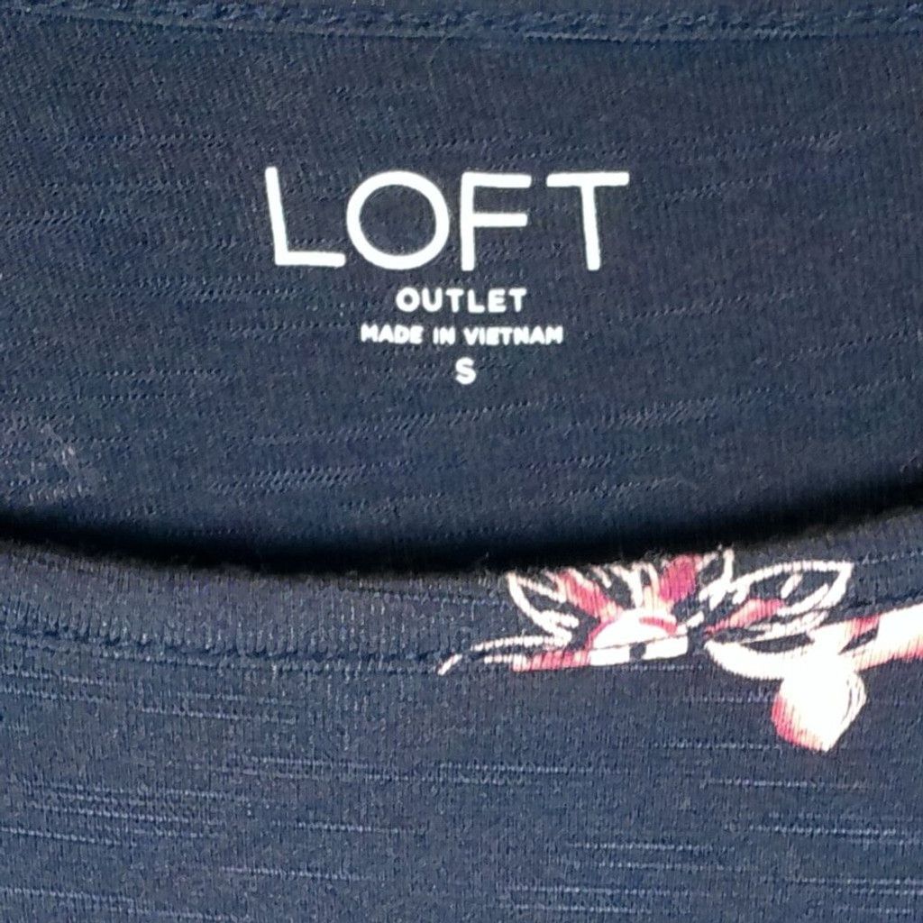 Loft Loft Outlet Scoop Neck Blouse with Ruffle Elbow Sleeves Size S / US 4 / IT 40 - 3 Thumbnail