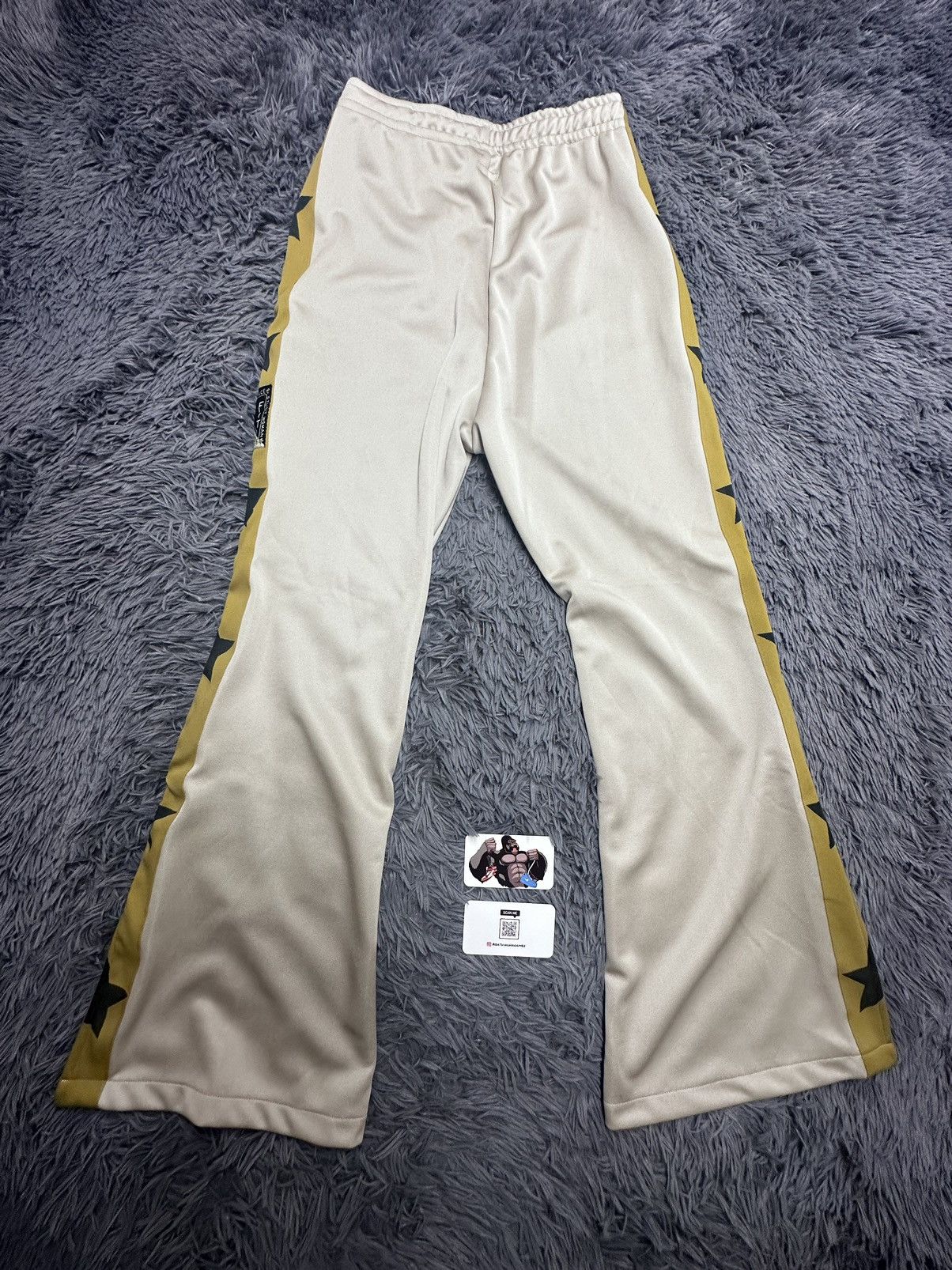 Kapital Kapital Smooth Jersey Stunt Man & Woman Track Pants Beige Size US 34 / EU 50 - 3 Thumbnail