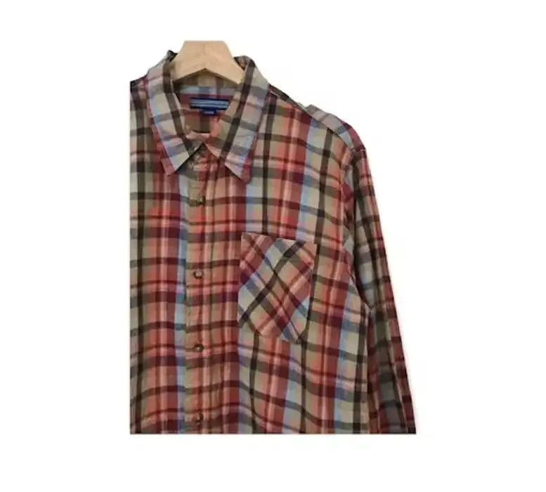 Flannel In Gray Plaid Tartan Flannel Shirt Size US L / EU 52-54 / 3 - 4 Thumbnail