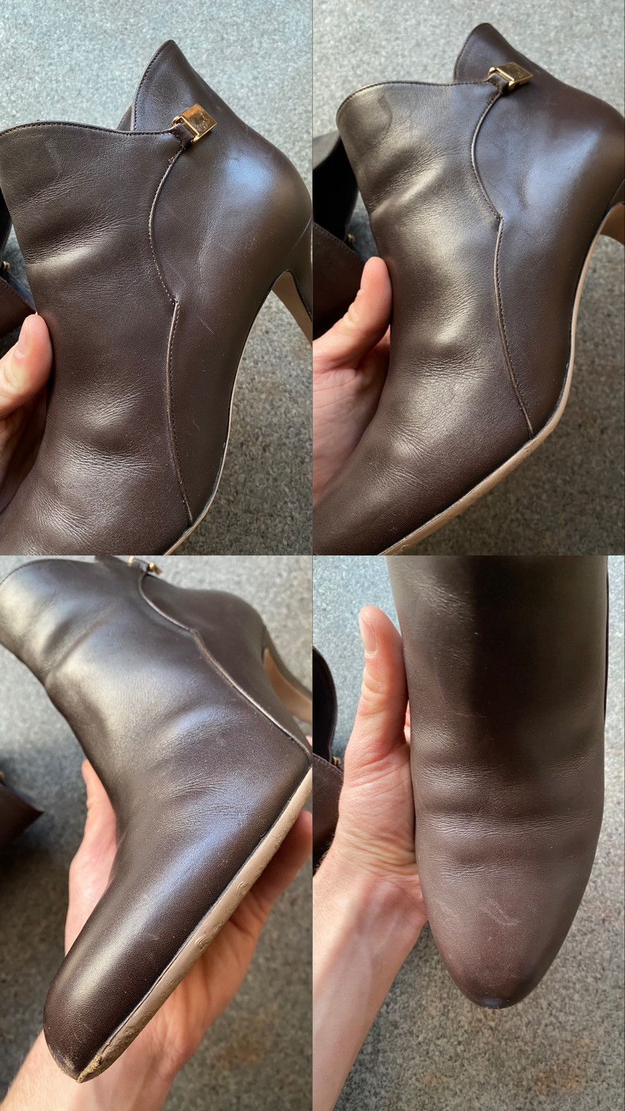 Salvatore Ferragamo Salvatore Ferragamo Chiara Black Leather Pump Ankle Boots Size US 10 / IT 40 - 11 Thumbnail