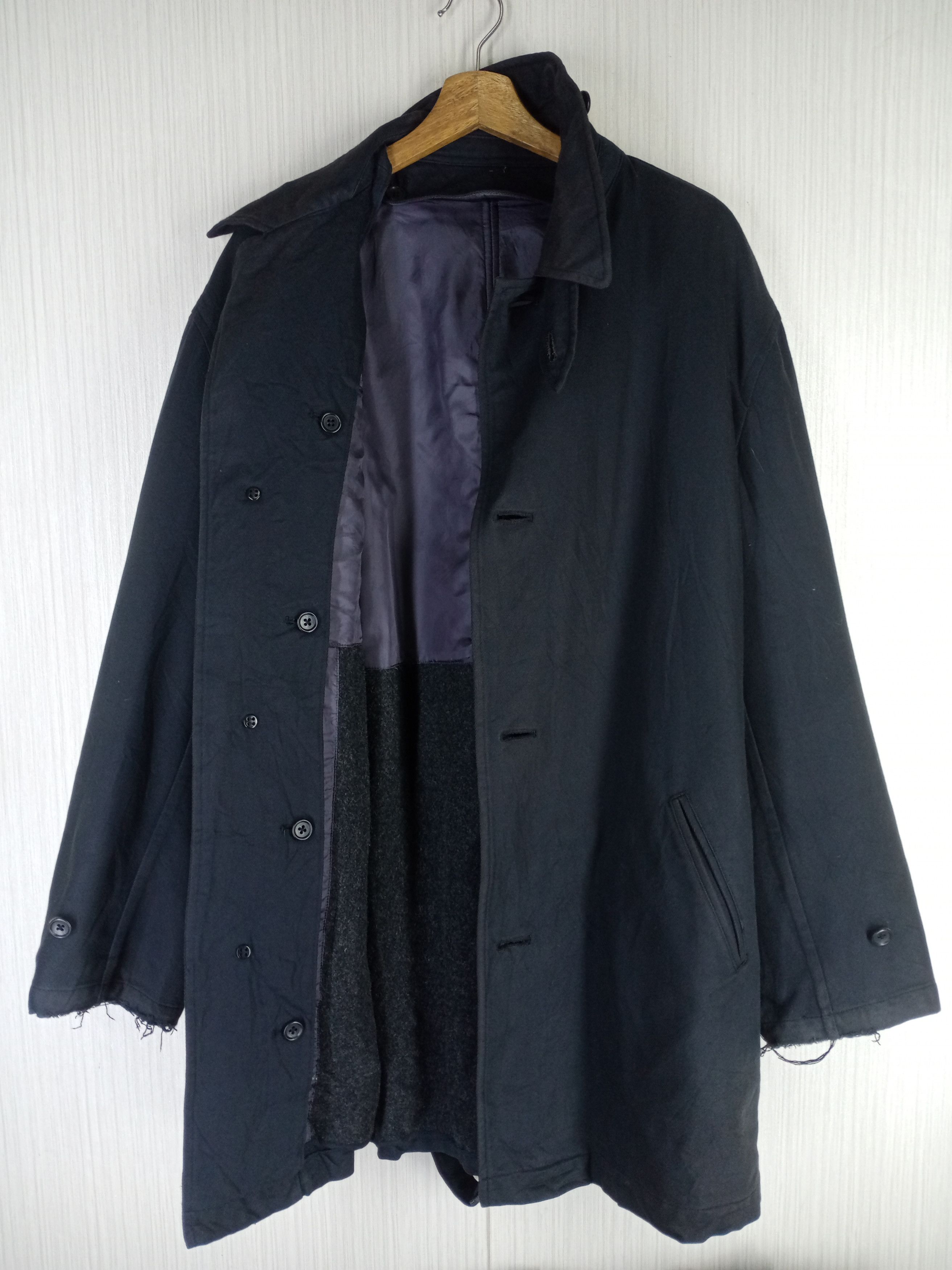 Yohji Yamamoto Yohji Yamamoto Y's For Men Belted Laine Wool Coat Jacket Size US XL / EU 56 / 4 - 7 Thumbnail