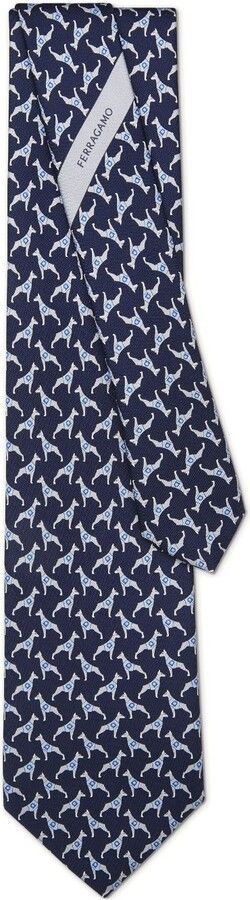Salvatore Ferragamo o1s1rm1024 Size: OS / Silk Tie in Blue Size ONE SIZE - 2 Thumbnail