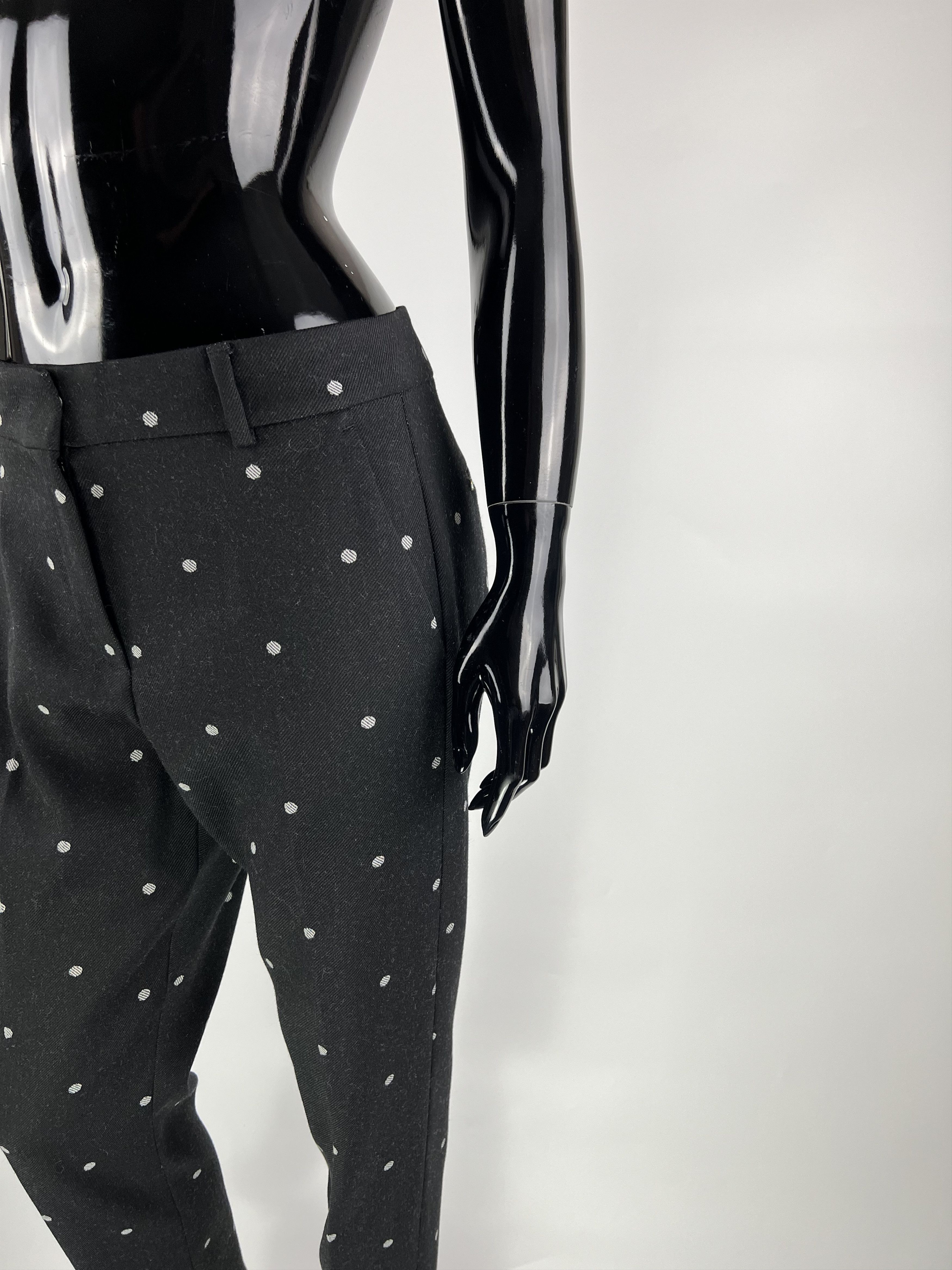 Max Mara × Sportmax Sportmax Max Mara Polka Dot Wool Pants Size IT40 US6 Size 27" / US 4 / IT 40 - 3 Thumbnail