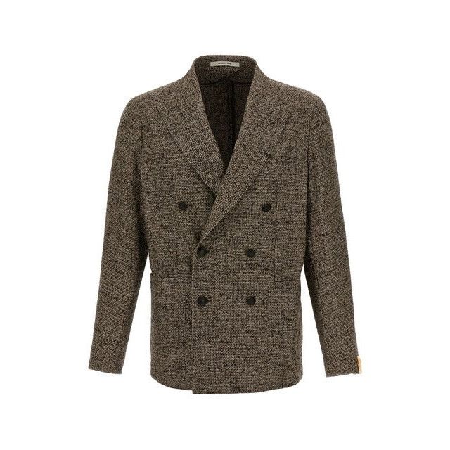 TAGLIATORE Brown Wool Blazer New