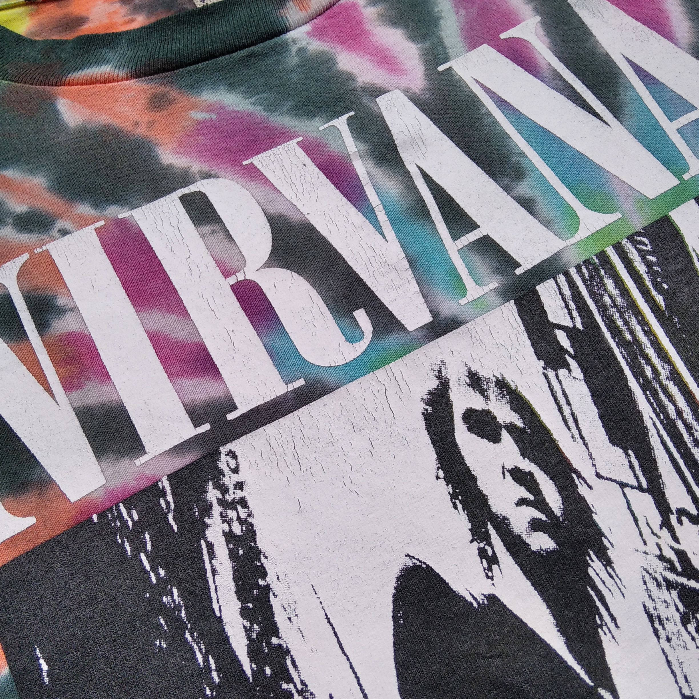 Band Tees Vintage 90s NIRVANA Tie Dye Tshirt Size US M / EU 48-50 / 2 - 4 Thumbnail