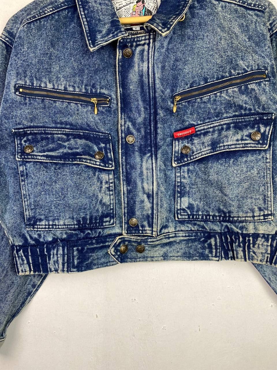Japanese Brand vintage japanese brand acid wash denim jacket nice design Size US L / EU 52-54 / 3 - 3 Thumbnail