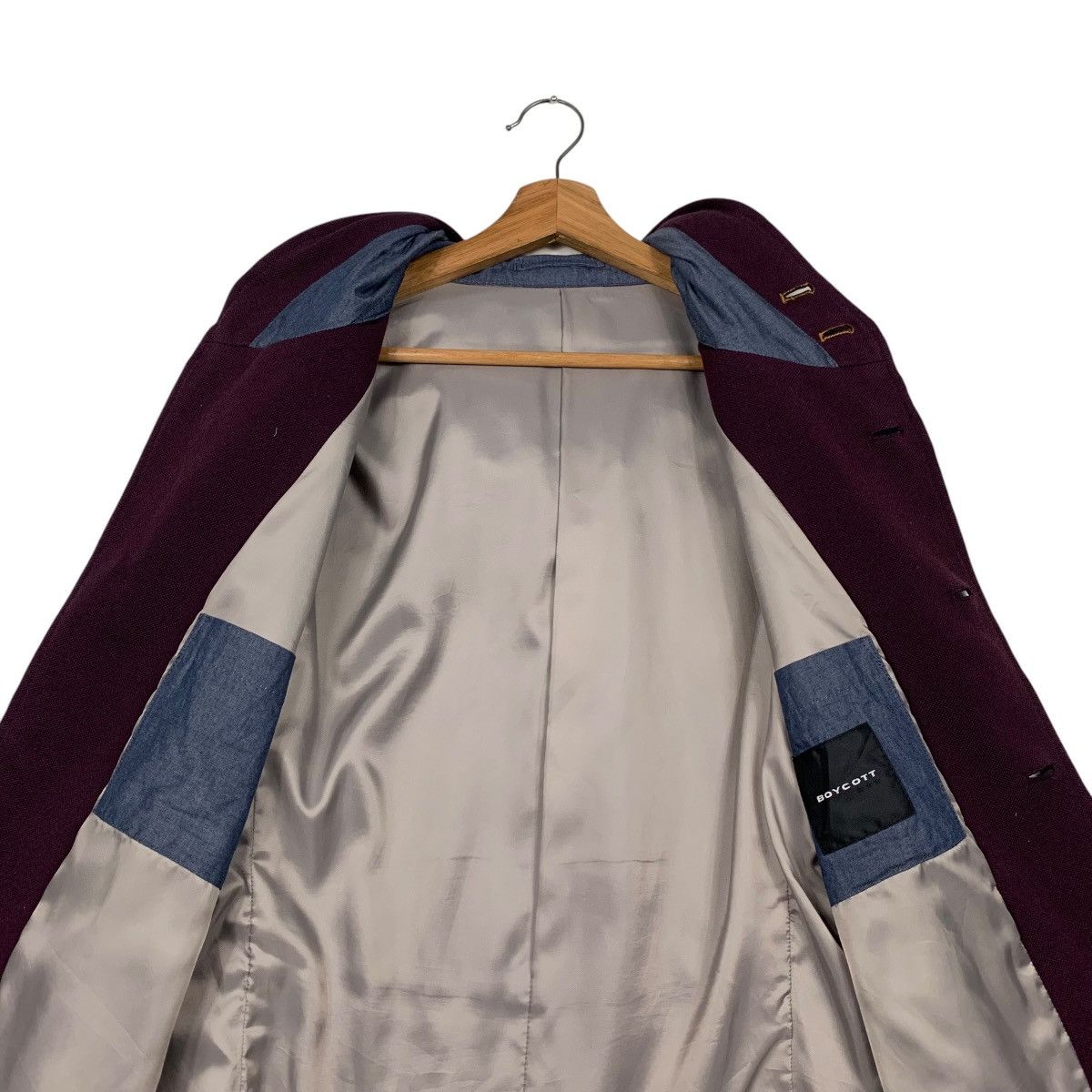 Boycott BOYCOTT Maroon Hooded Casual Jacket #2274-C101 Size US S / EU 44-46 / 1 - 13 Thumbnail