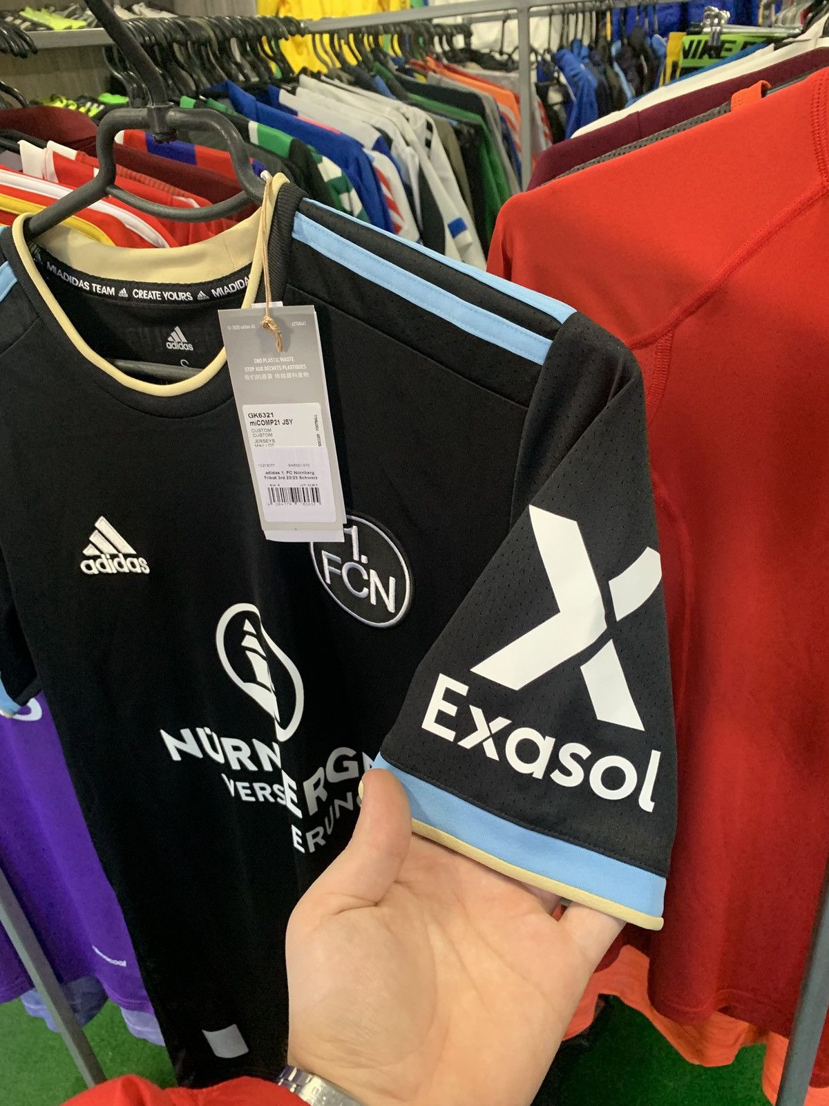 Adidas Nurnberg Jersey Third Black Adidas Mens Size S Luca 9 Size US S / EU 44-46 / 1 - 3 Thumbnail