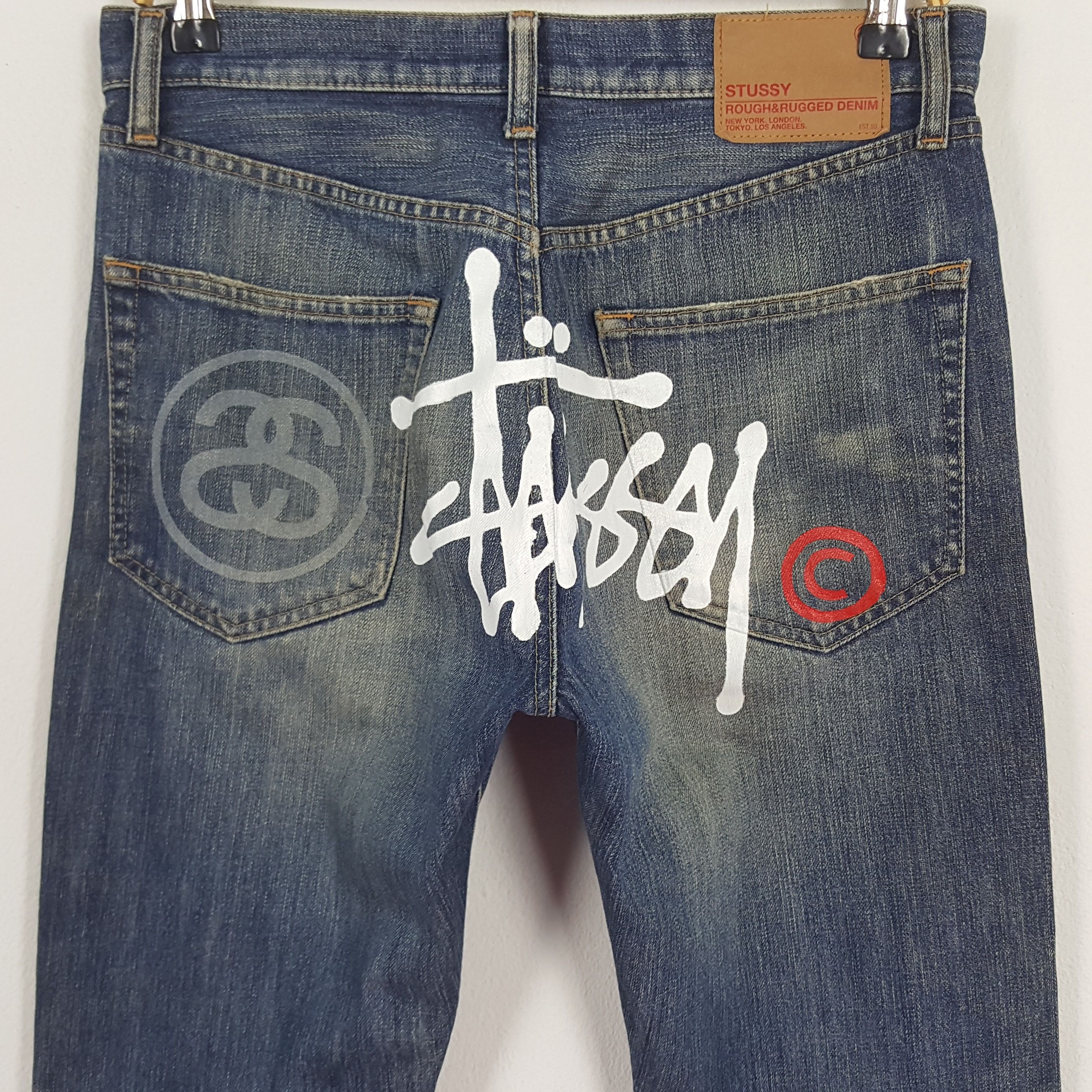 Stussy × Vintage Vintage Stussy American Streetwear Denim Jeans Size US 30 / EU 46 - 2 Thumbnail
