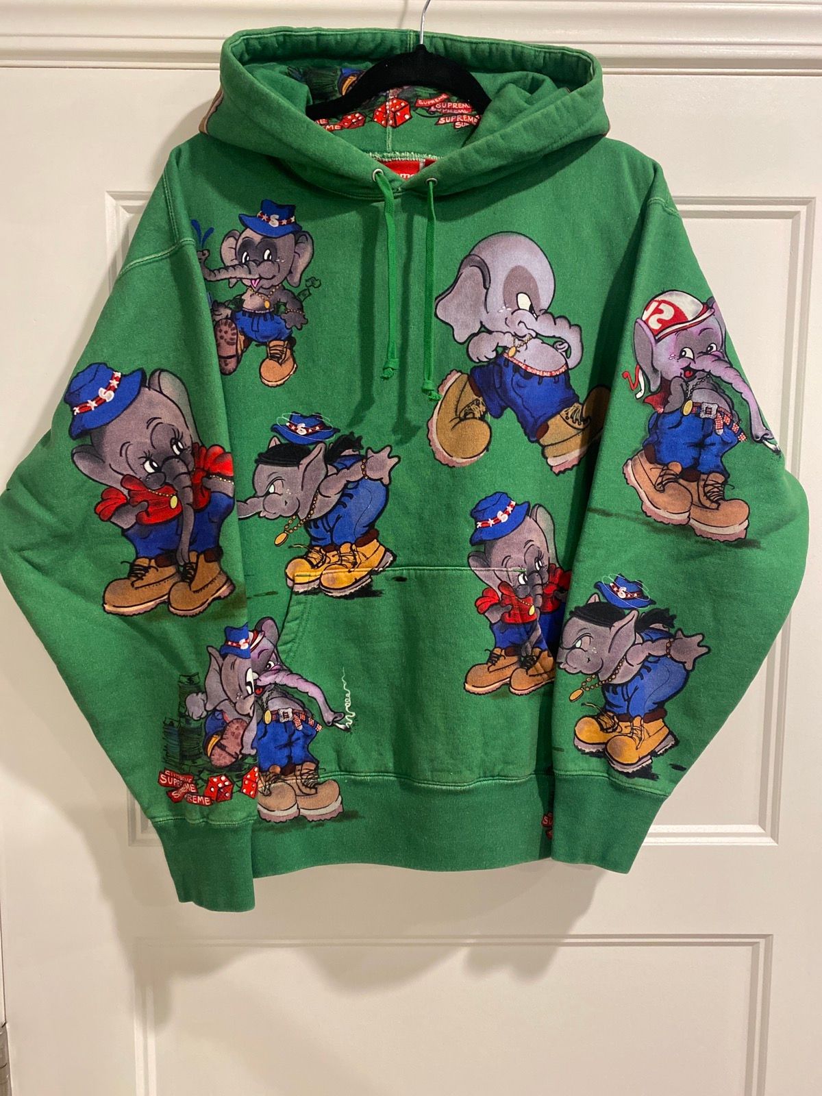 Pre-owned Fw22 Elephant Hooded Sweatshirt In Multicolor