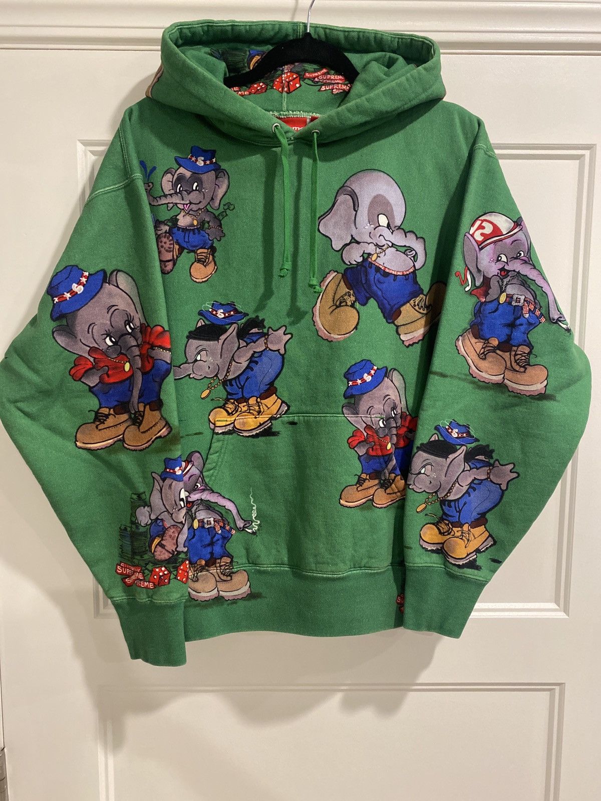 Pre-owned Supreme Fw22 Elephant Hooded Sweatshirt In Multicolor