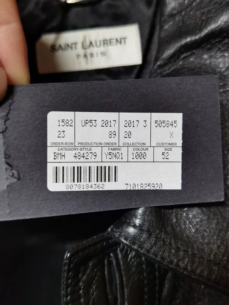 Saint Laurent Paris black saint laurent leather jacket size 52-2507 Size US L / EU 52-54 / 3 - 4 Thumbnail