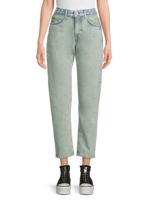 Off-White o1y1225 Denim Pant in Blue Size 25" / US 0 / IT 36 - 1 Thumbnail