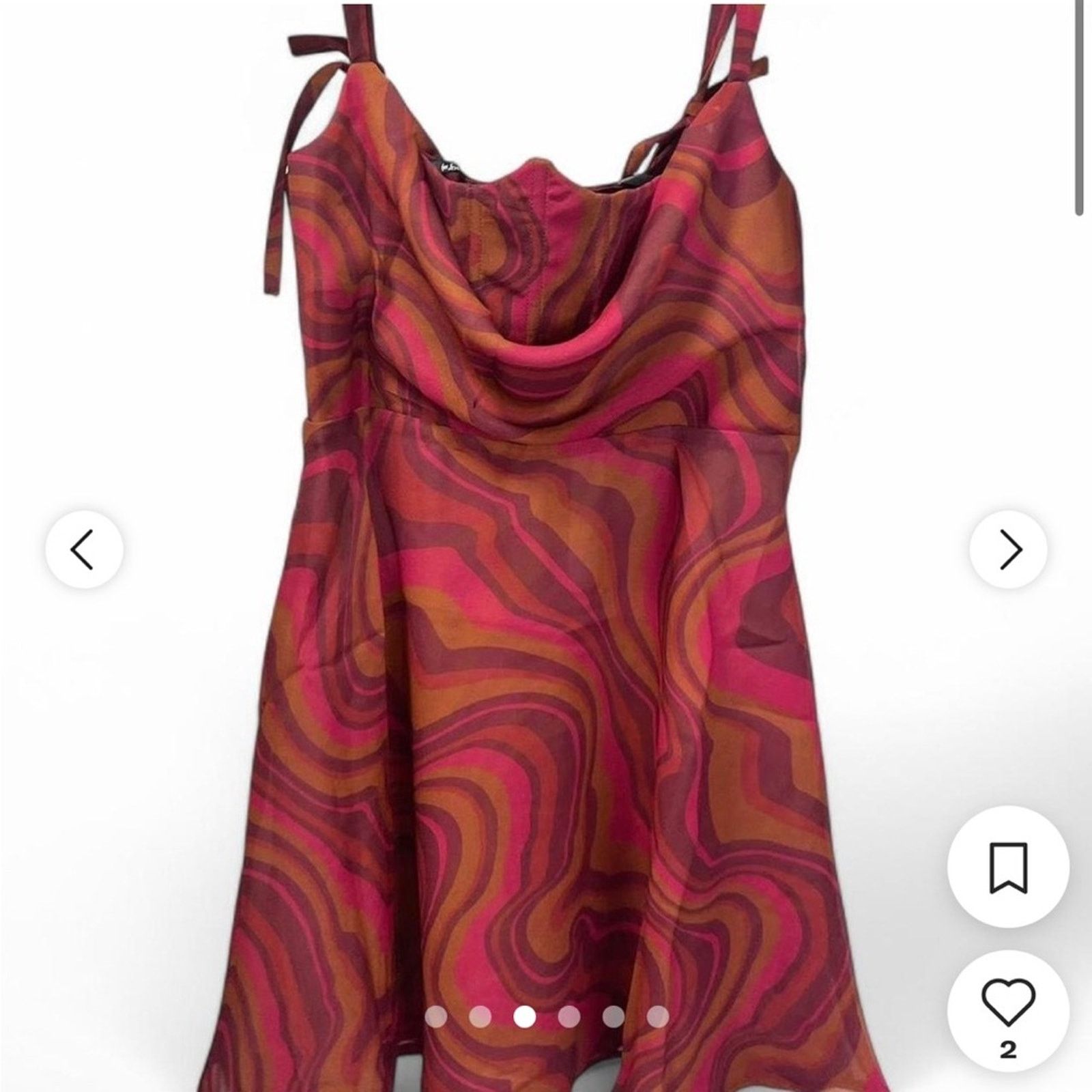 For Love & Lemons NWT For Love And Lemons $220 Sweetheart Mini Dress size S Size S / US 4 / IT 40 - 3 Thumbnail