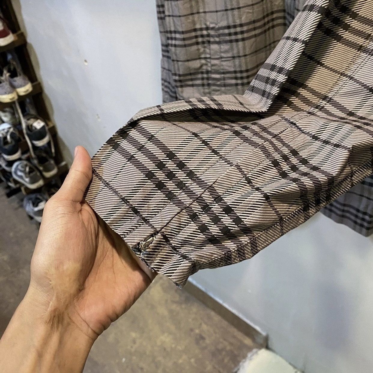 Burberry 🔥Burberry London Blue Label Nova Check Snap Button Jackets Size US L / EU 52-54 / 3 - 9 Thumbnail