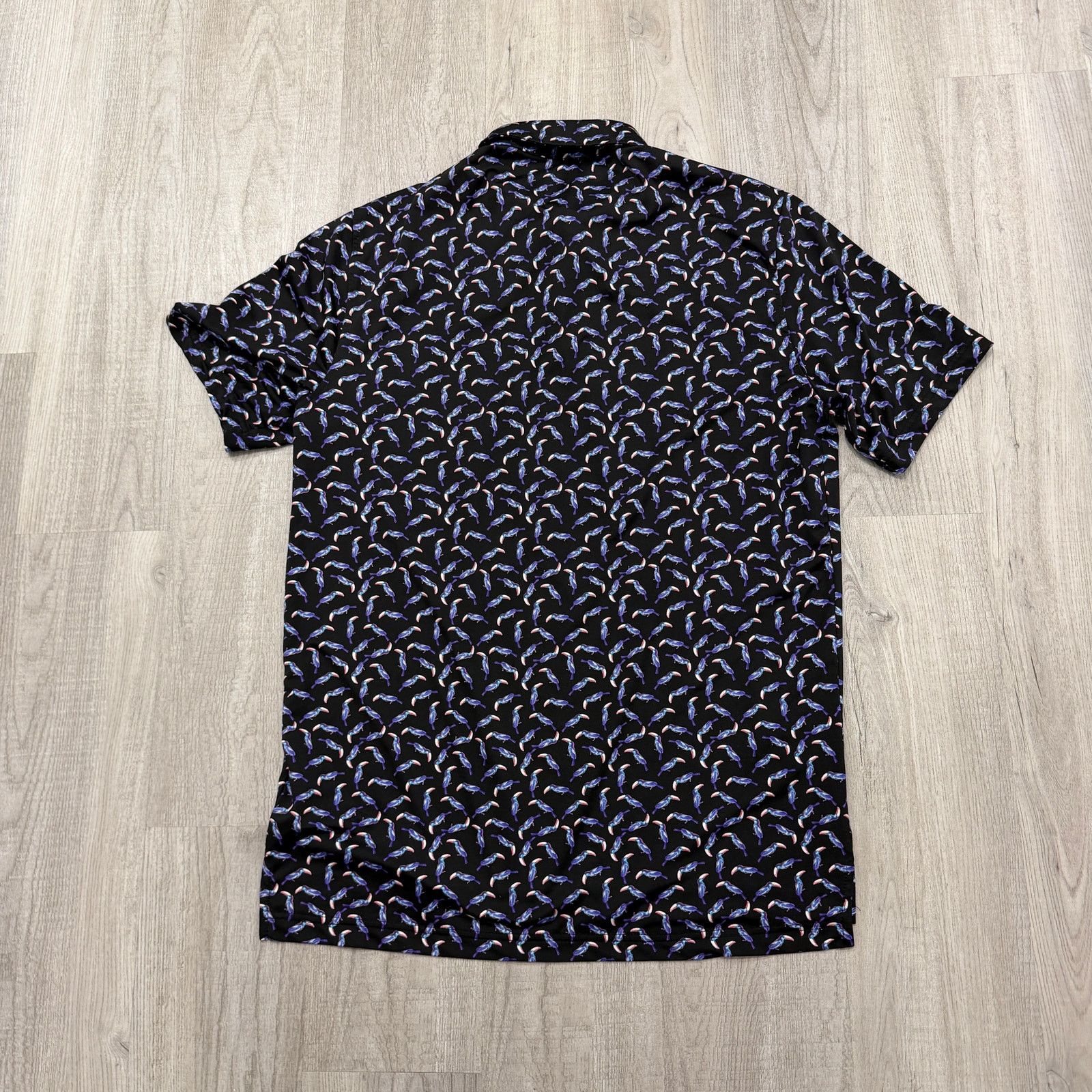 Other 1764 Polo Shirt Large Toucan Bird All Over Print Stretch Size US L / EU 52-54 / 3 - 6 Thumbnail