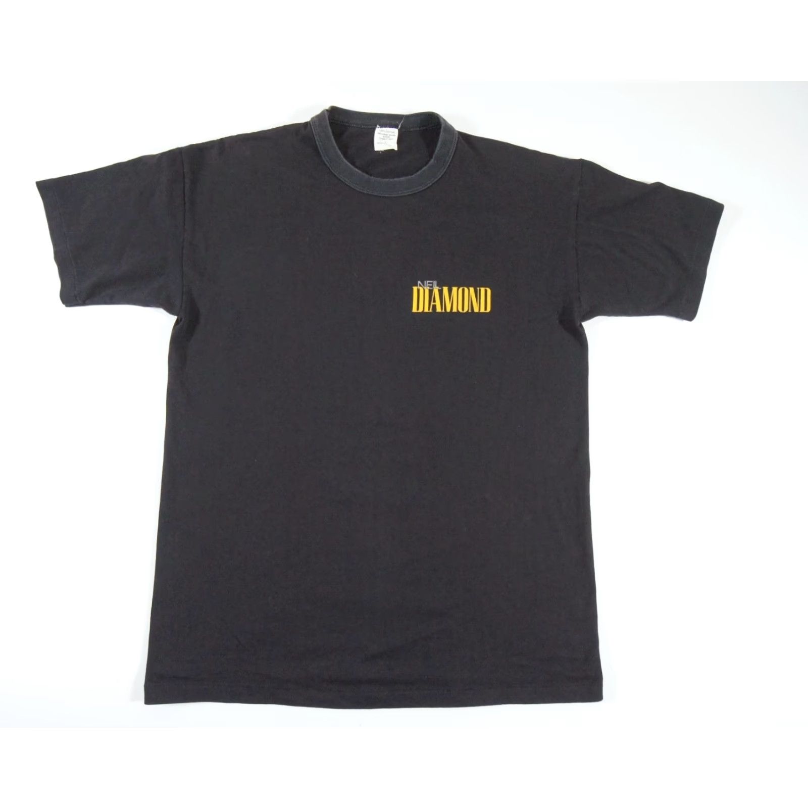 Vintage Vintage Neil Diamond T-Shirt Men's Large Black 80s 90s Band Music Logo Tee Size US L / EU 52-54 / 3 - 3 Thumbnail