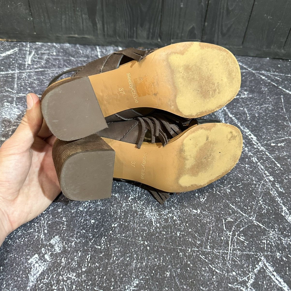See by Chloe See By Chloe Leather Sandals Featuring Front Tassel charm37 Size US 7 / IT 37 - 12 Thumbnail