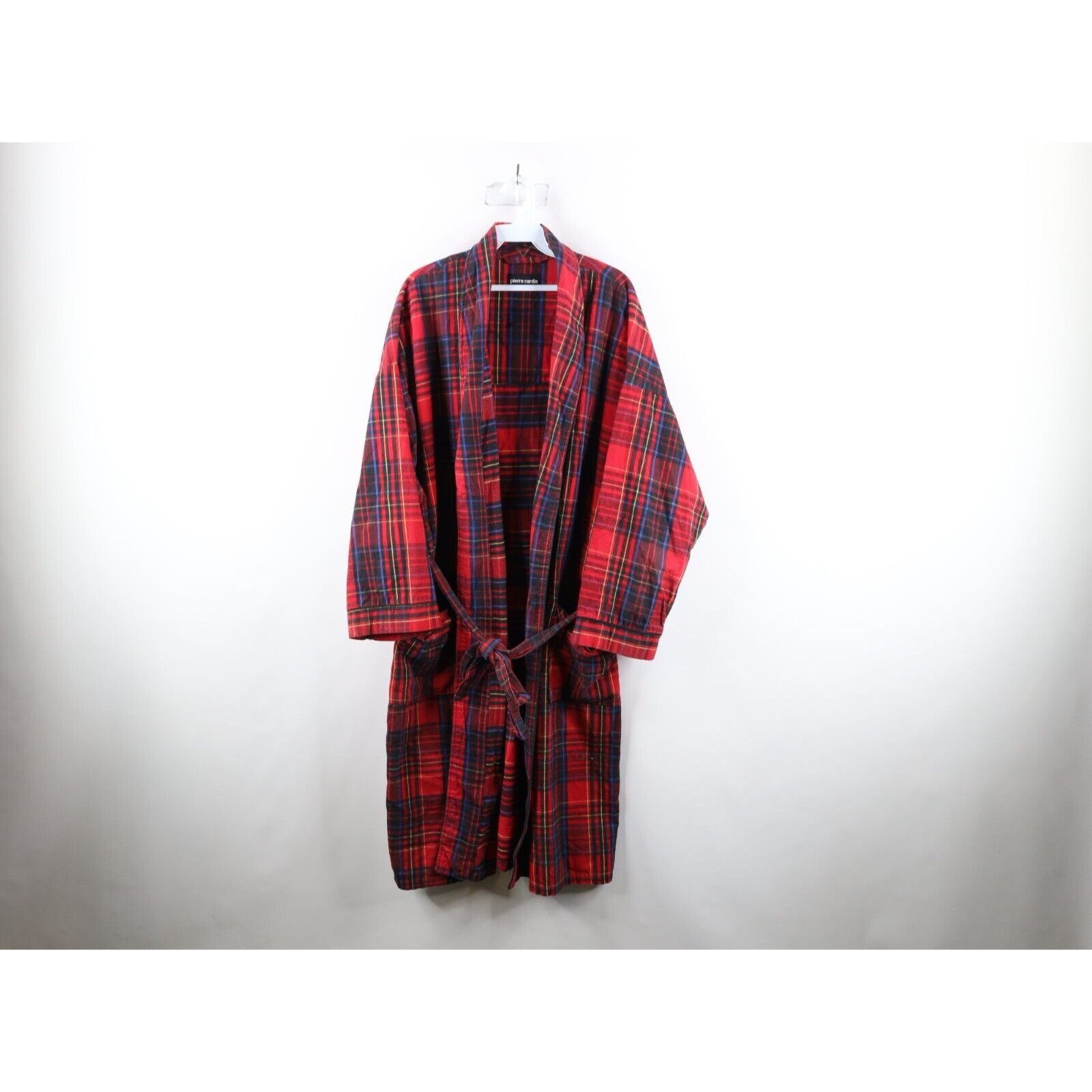 Pierre Cardin × Vintage Vintage 90s Pierre Cardin Belted Flannel Bath Robe Size US L / EU 52-54 / 3 - 1 Thumbnail