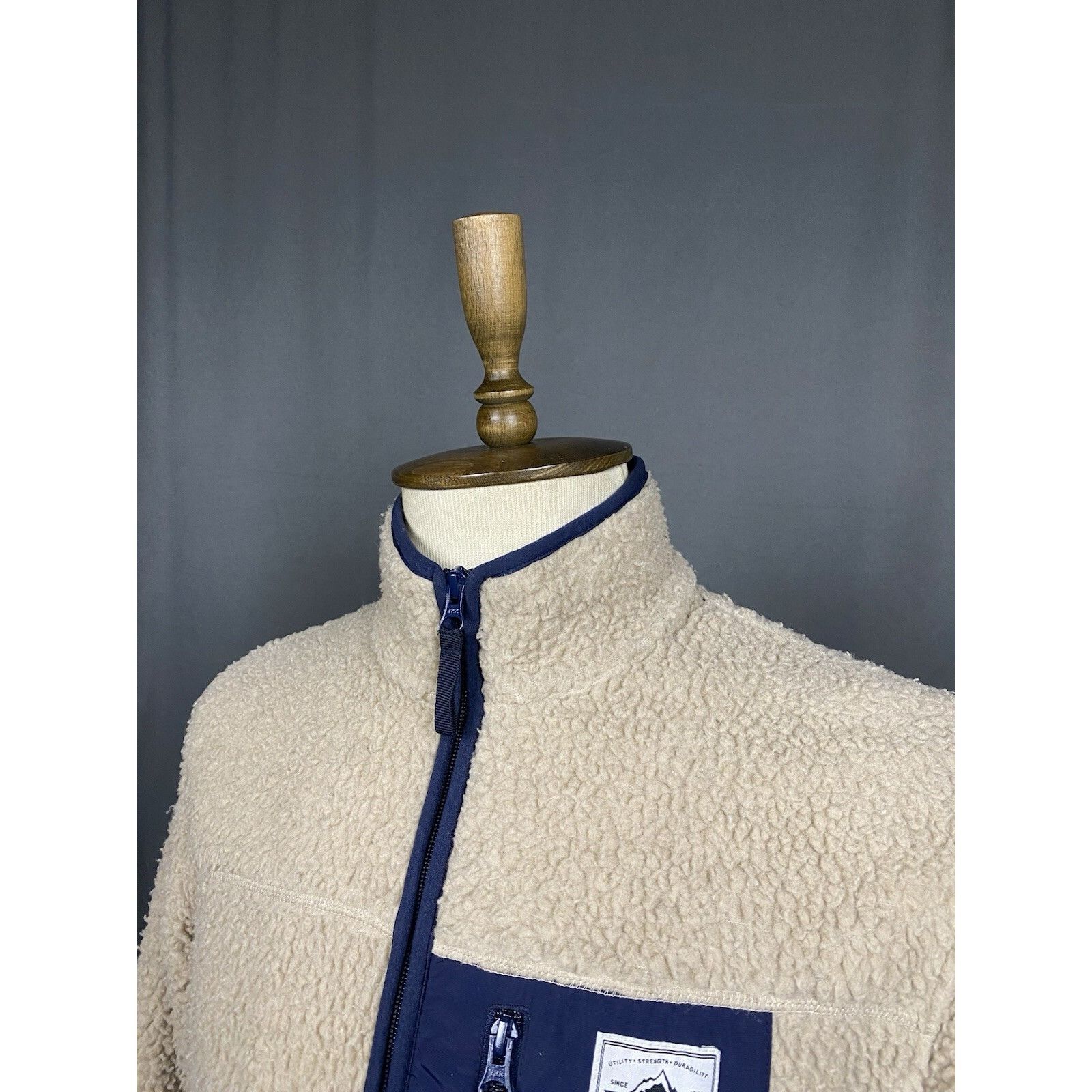 Penfield Penfield Men's Beige Deep Pile Sherpa Jacket Size L Size US L / EU 52-54 / 3 - 5 Thumbnail