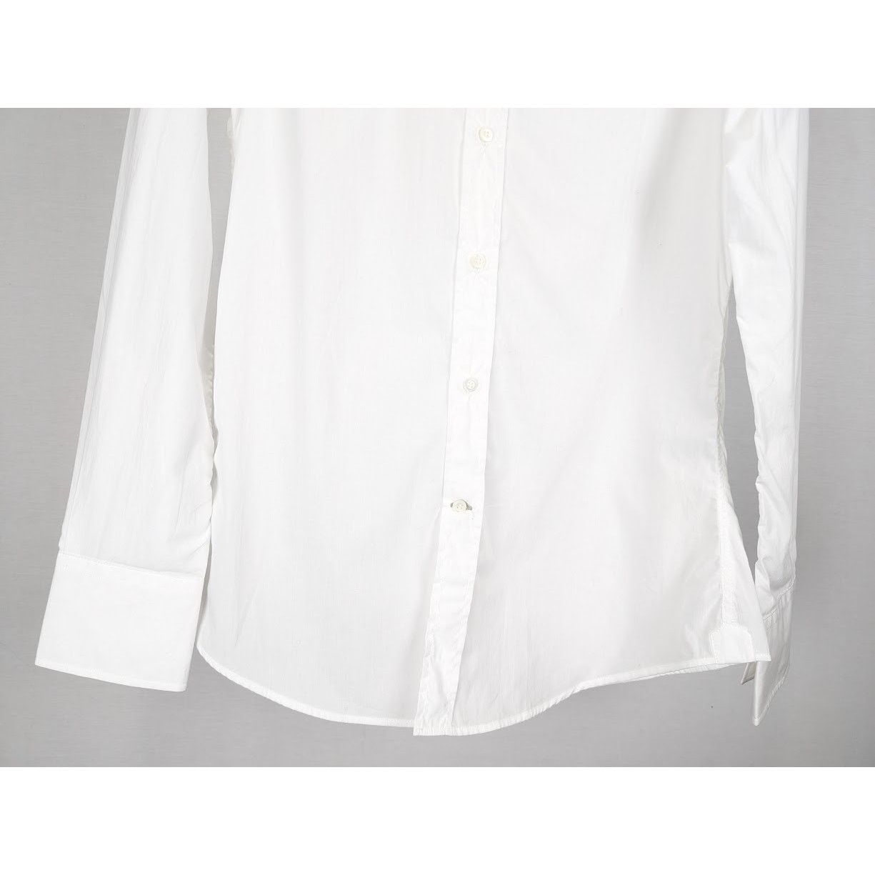 Brunello Cucinelli o1rshd1 CC20 Button Shirt in White Size US S / EU 44-46 / 1 - 5 Thumbnail
