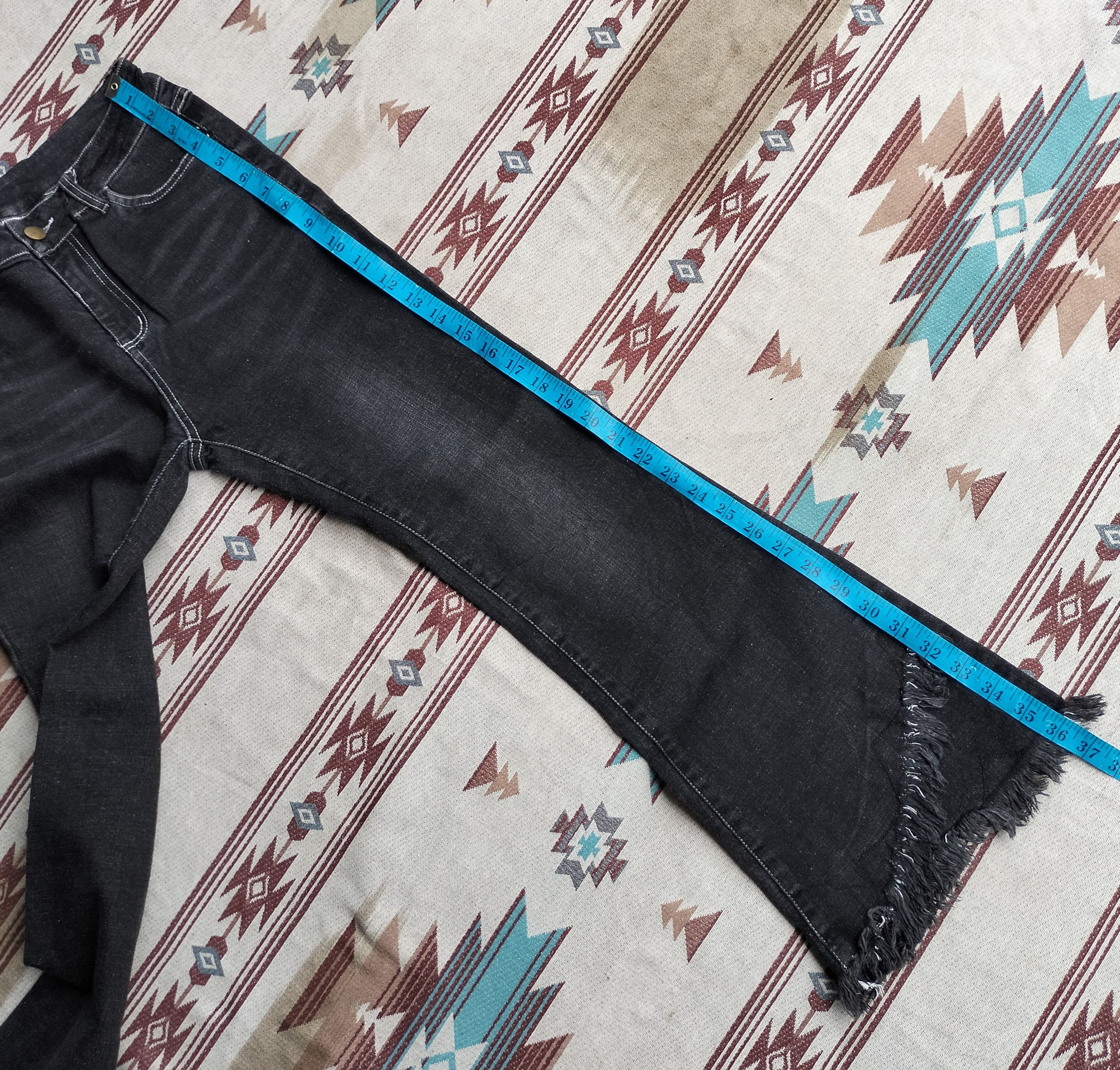 Tornado Mart rope suede belt tassel flare denim Size US 27 - 18 Thumbnail