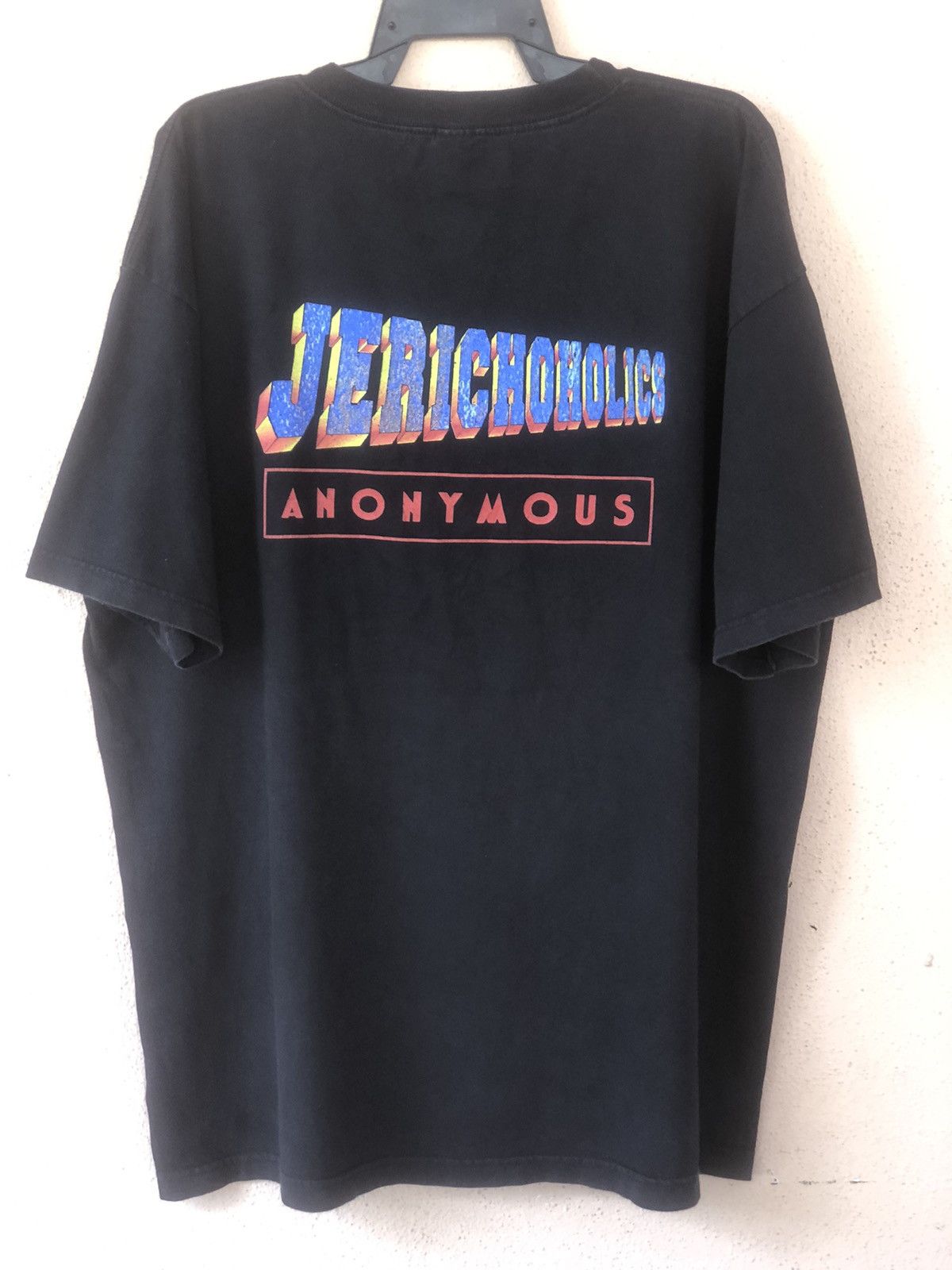 Vintage Vintage 90s WCW MONDAY JERICHO Wrestling Tee Size US XXL / EU 58 / 5 - 6 Thumbnail