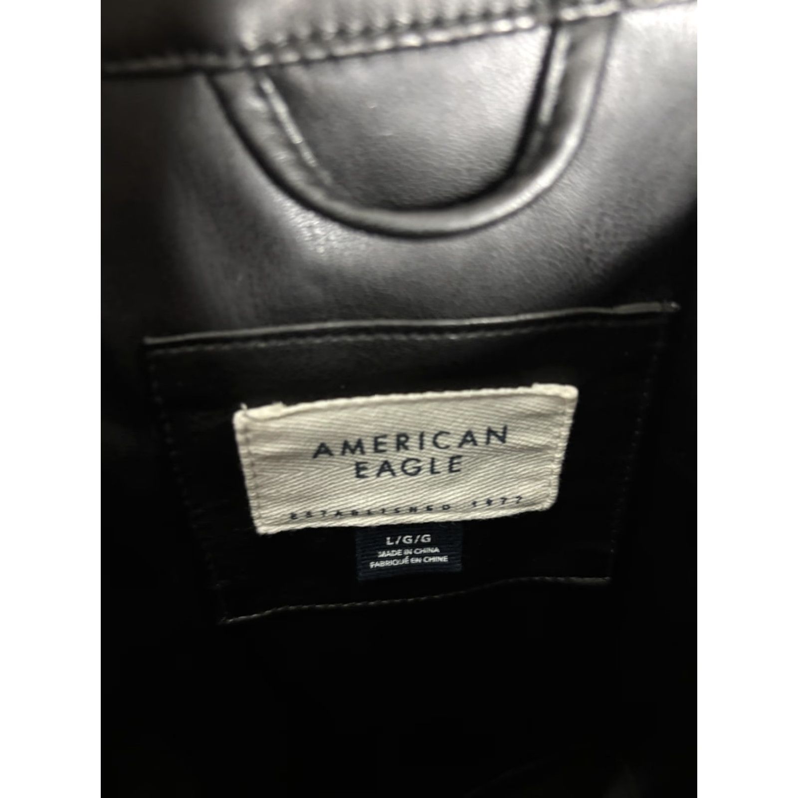 American Eagle Outfitters American Eagle Outfitters Shirt Jacket Womens Large Black Faux Leather Button Shacket Size L / US 10 / IT 46 - 5 Thumbnail