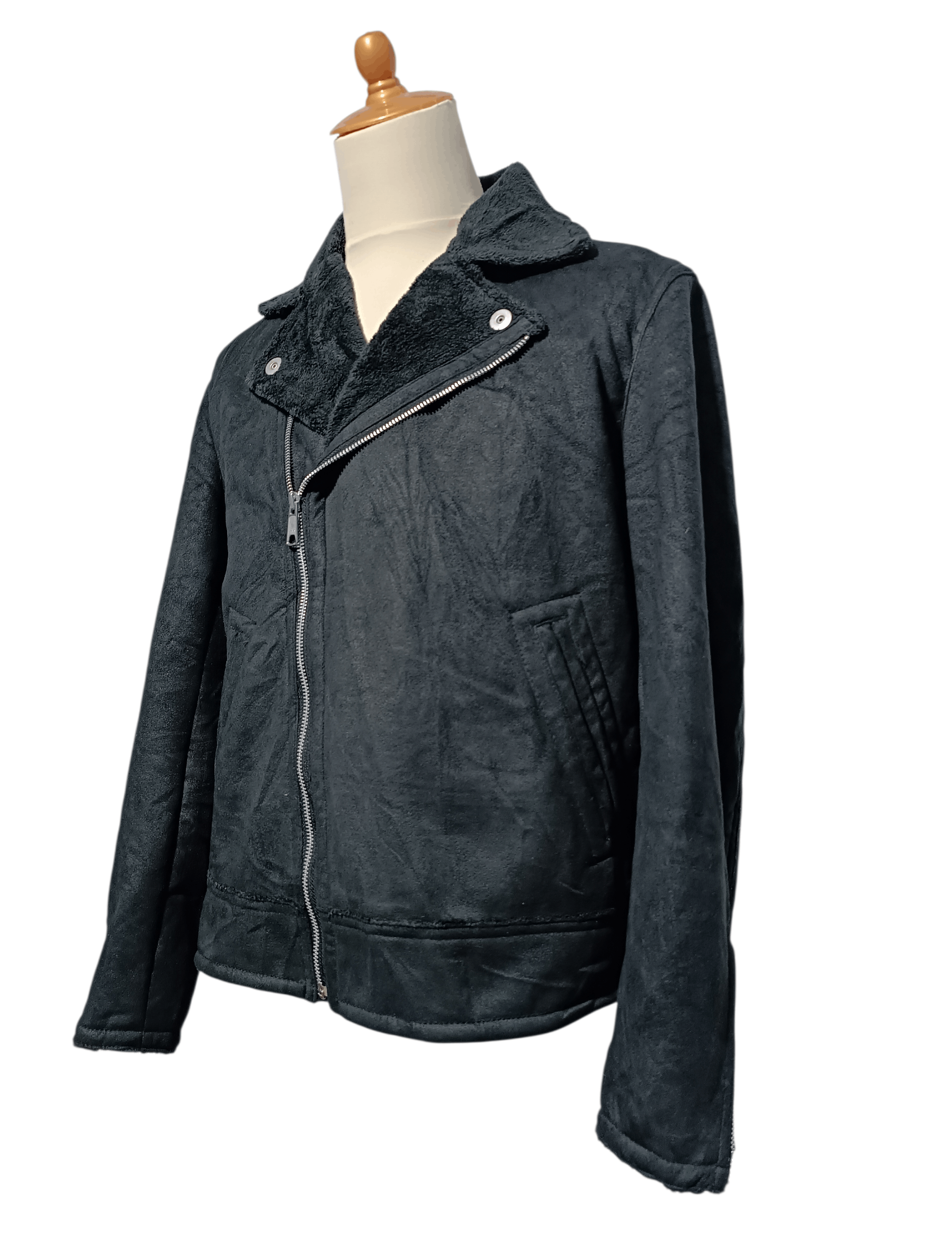 Japanese Brand Comme Ca Ism Suede Mouton Zip Rider Jacket Size US M / EU 48-50 / 2 - 3 Thumbnail