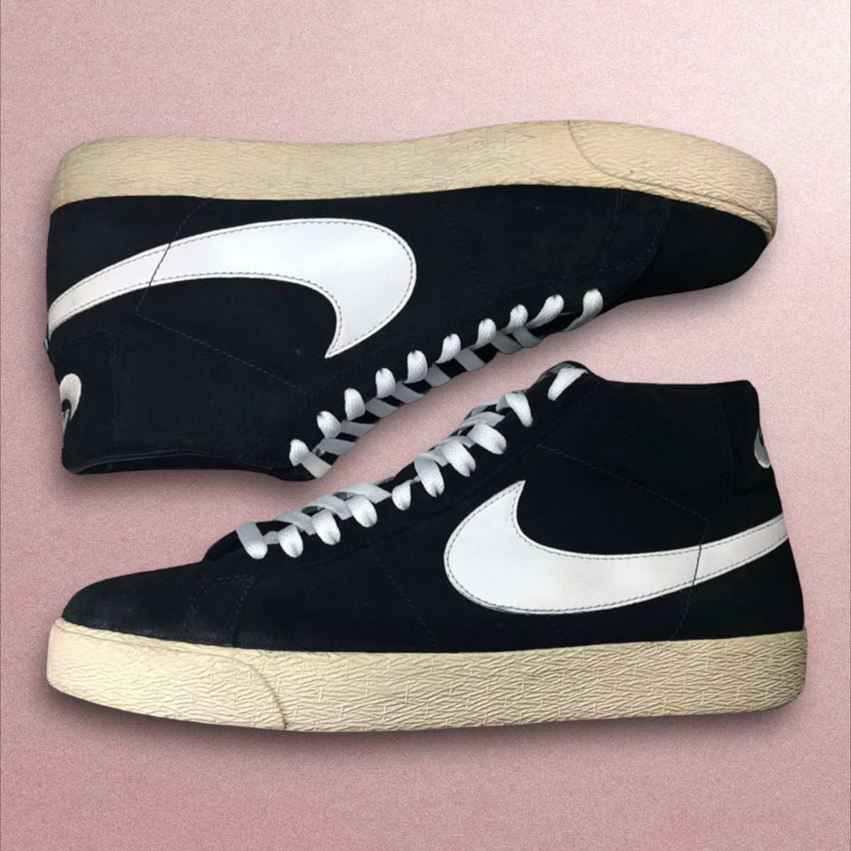 image of Nike Sb Blazer Black White High Size 11 310801-011 Shoes, Men's