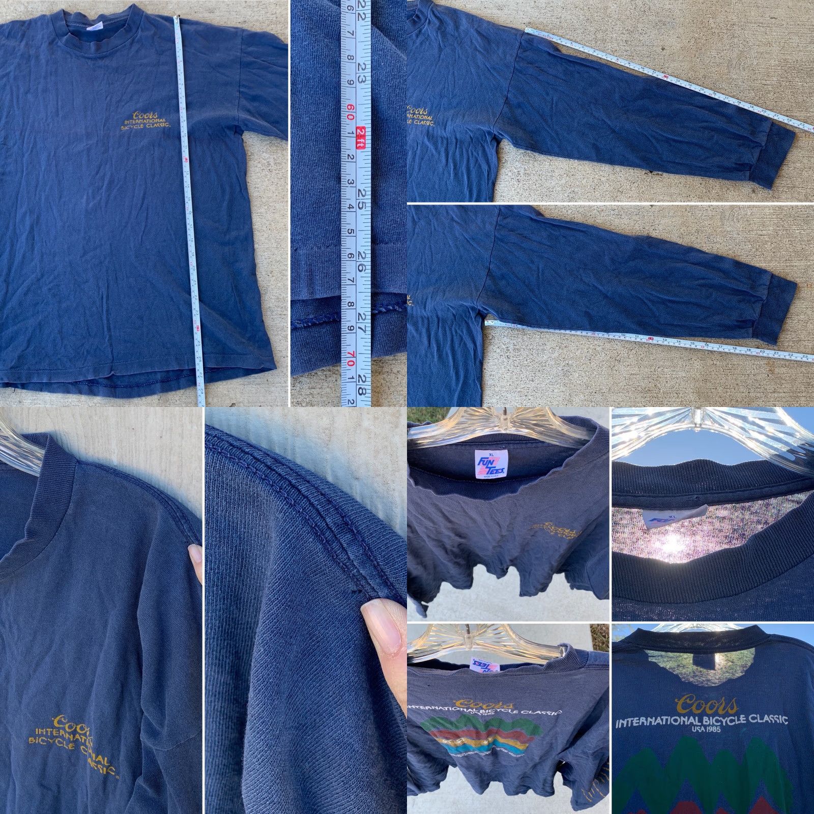 Vintage VINTAGE Coors Internarional Bicycle Classic 1985 T Shirt XL Blue Men Fun Tees 1980s Graphic Tee Sportswear/Beach Size US XL / EU 56 / 4 - 8 Thumbnail