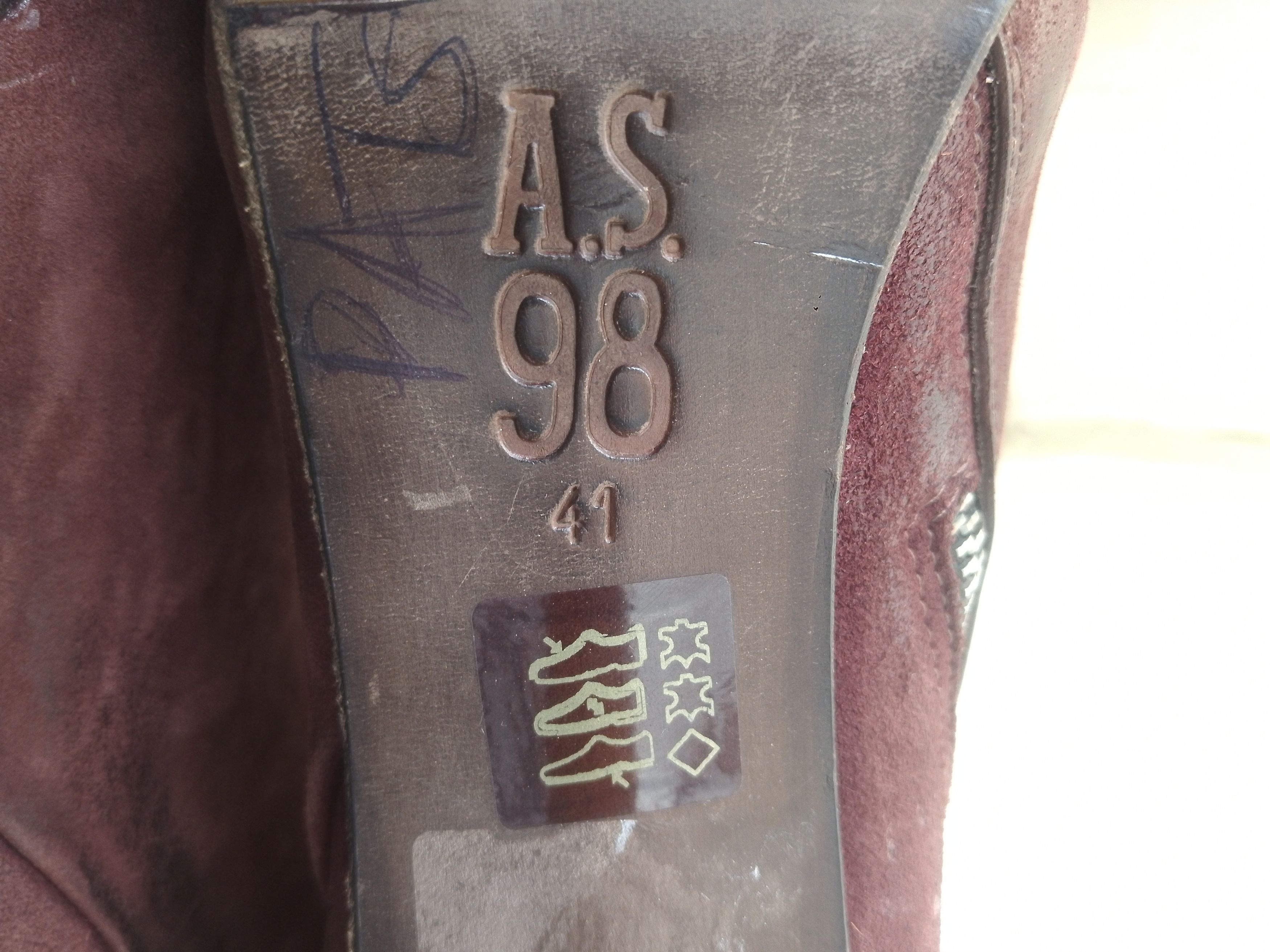A.S.98 AS 98 Burgundy heel boots Size US 11 / IT 41 - 13 Thumbnail