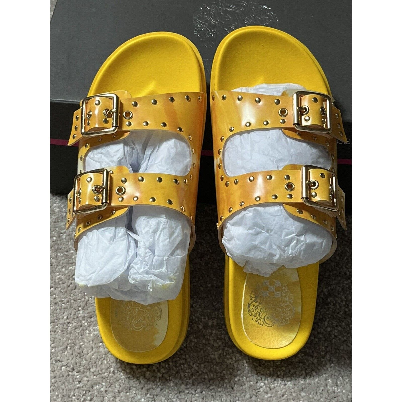 Vince Camuto Vince Camuto Platform Slide Sandals Sz 6 Tie Dye Studded Y2K Size US 6 / IT 36 - 6 Thumbnail