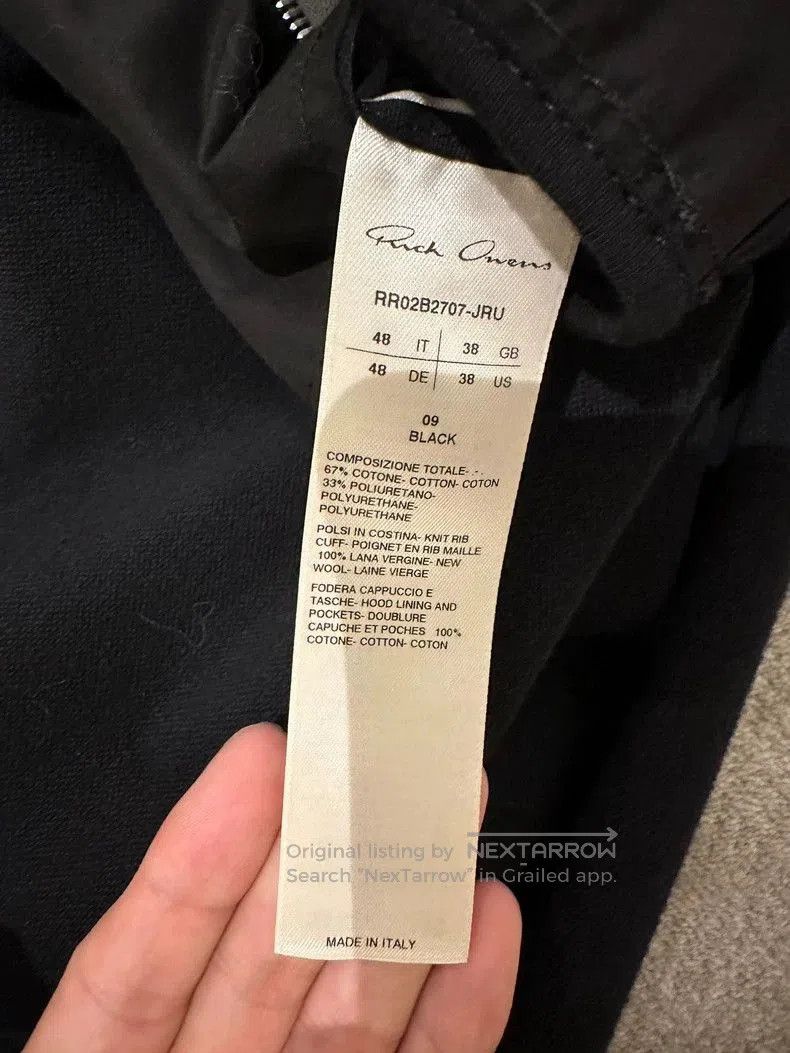 Rick Owens Rick Owens Hooded Jacket FW22. Size US M / EU 48-50 / 2 - 5 Thumbnail