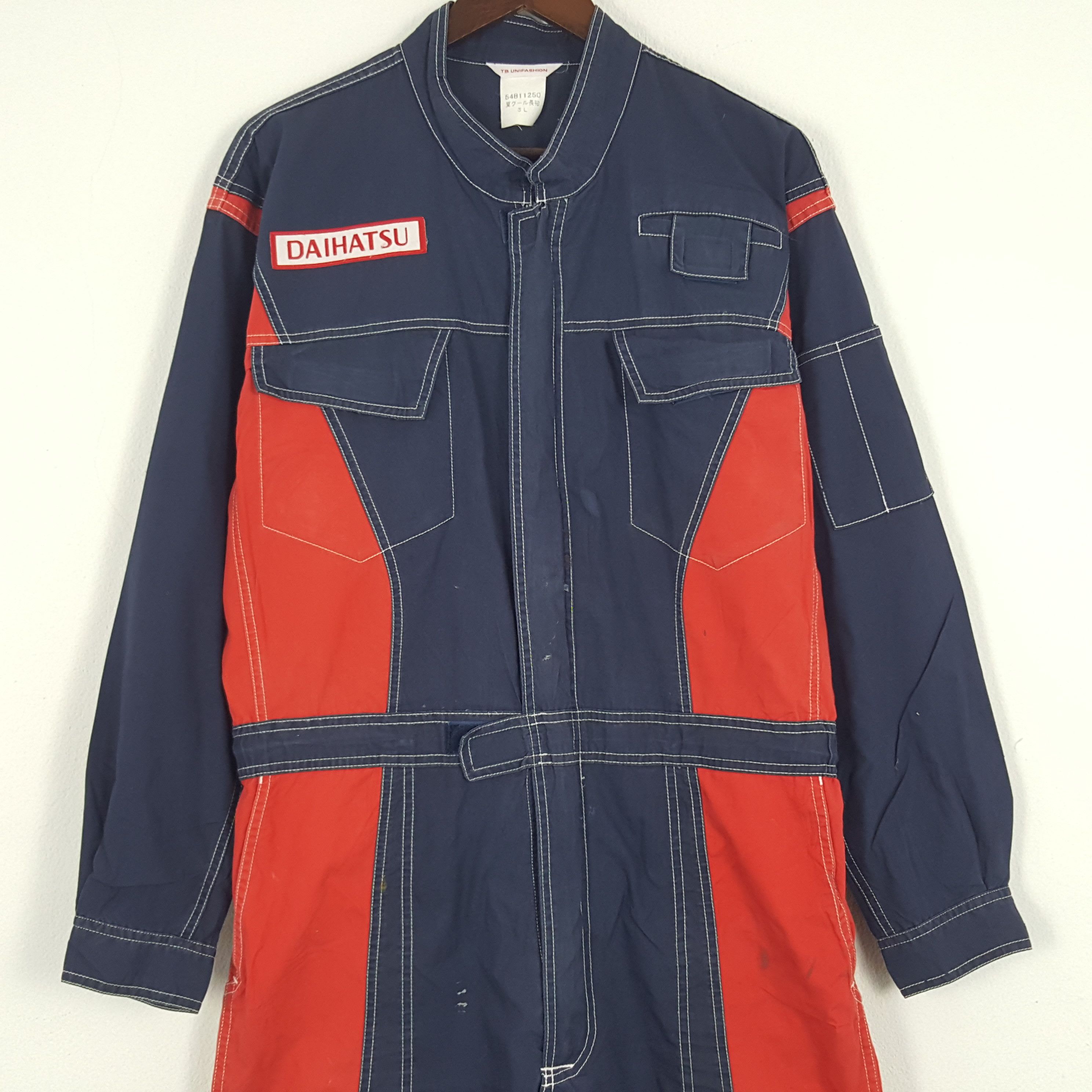 Japanese Brand × Sports Specialties × Vintage Vintage Daihatsu Racing Worker Jumpsuit Coverall Jacket Size US XL / EU 56 / 4 - 5 Thumbnail