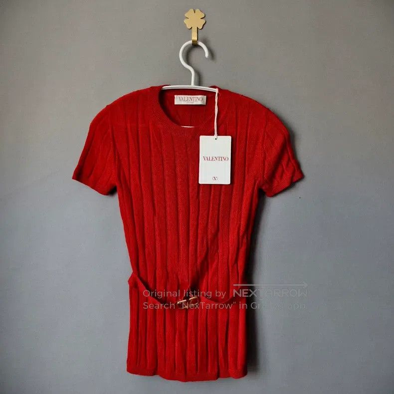 Valentino Valentino Belt logo knitted sweater Size S / US 4 / IT 40 - 1 Thumbnail