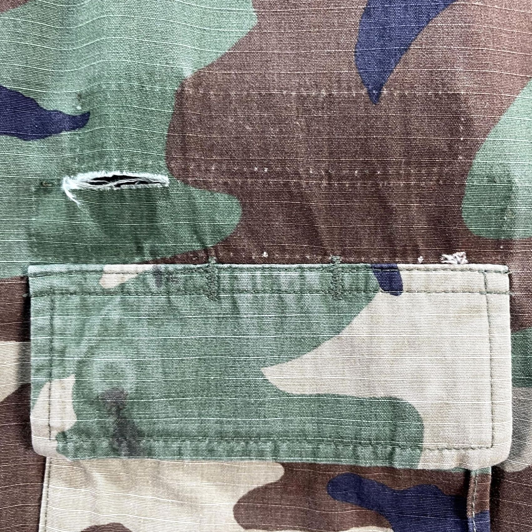 Vintage VINTAGE USGI BDU Jacket Mens M Regular Woodland Camo Ripstop Field 90s Size US M / EU 48-50 / 2 - 5 Thumbnail
