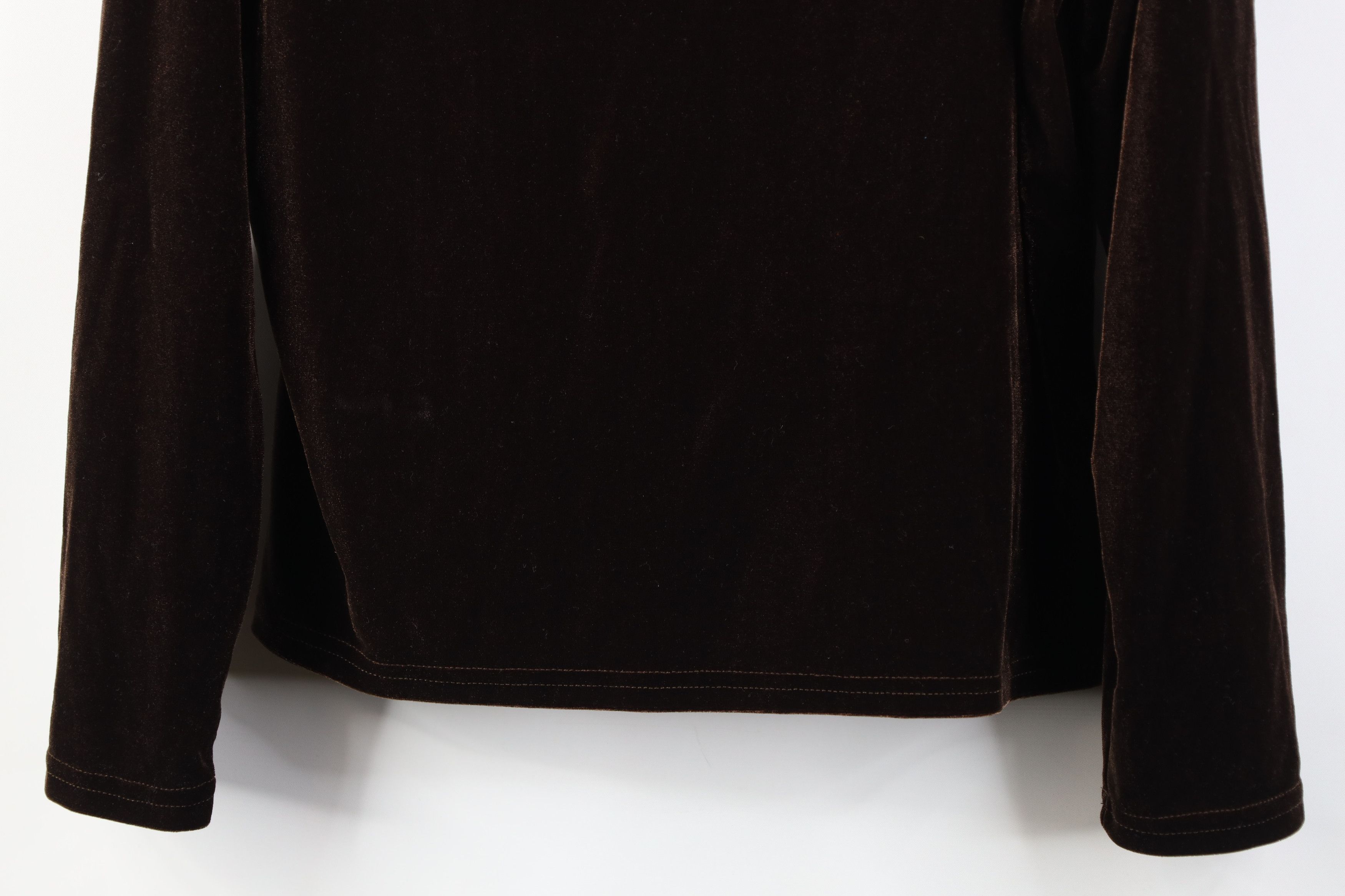 Vintage Vintage 90s Y2K Babydoll Funnel Neck Sweater Brown USA Size XL / US 12-14 / IT 48-50 - 3 Thumbnail