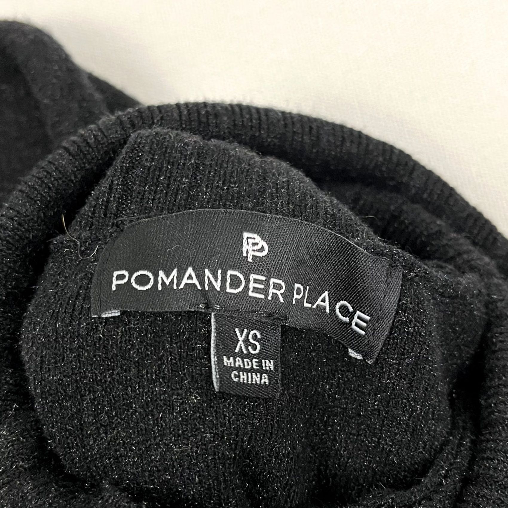 Vintage Tuckernuck Pomander Place Vivienne Sweater Dress Womens XS Black Shimmer Turtleneck Cozy Knit A-Line Holiday Mens Womens Size XS / US 0-2 / IT 36-38 - 3 Thumbnail