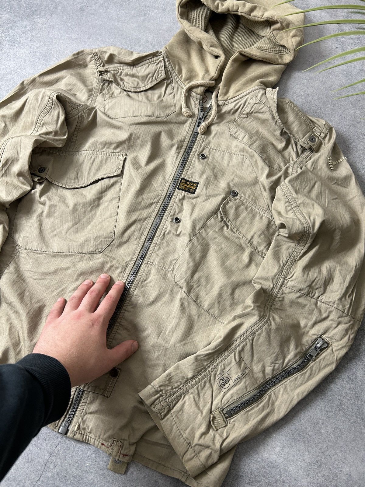 G-Star Vintage G-star Raw multi-pocket jacket mens army Size US XL / EU 56 / 4 - 2 Thumbnail