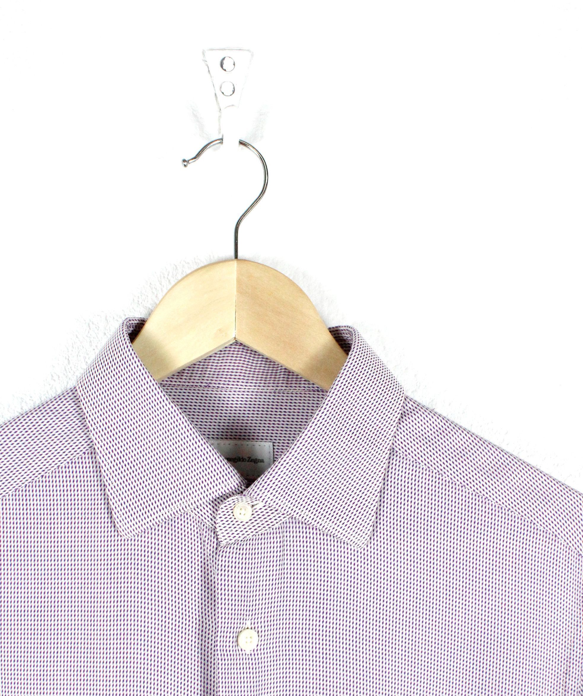 Ermenegildo Zegna Ermenegildo Zegna Geometric Knitted Formal Shirt Size US L / EU 52-54 / 3 - 2 Thumbnail