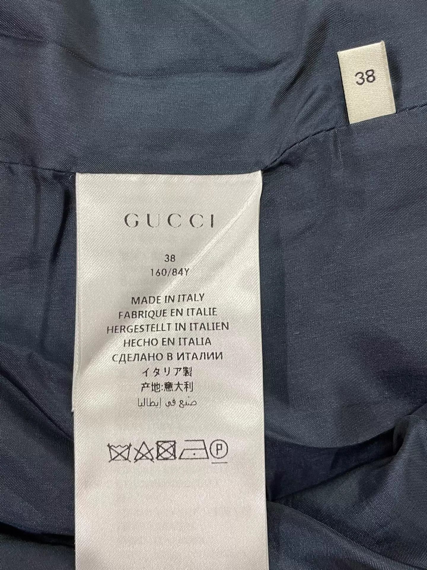 Gucci Gucci Blue All Over Logo Suit Jacket Size 38 Preppy Size XS / US 0-2 / IT 36-38 - 5 Thumbnail