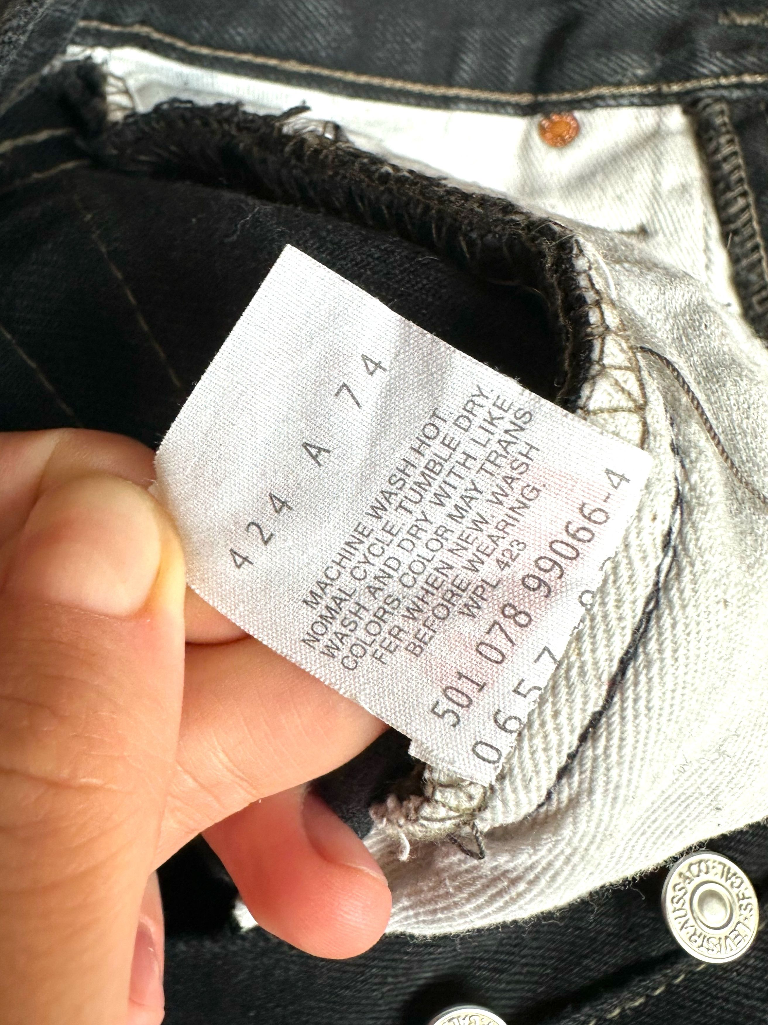 Levi's × Vintage Vintage 90's Lev's 501 Made In USA Denim Jeans Size 30" / US 8 / IT 44 - 5 Thumbnail