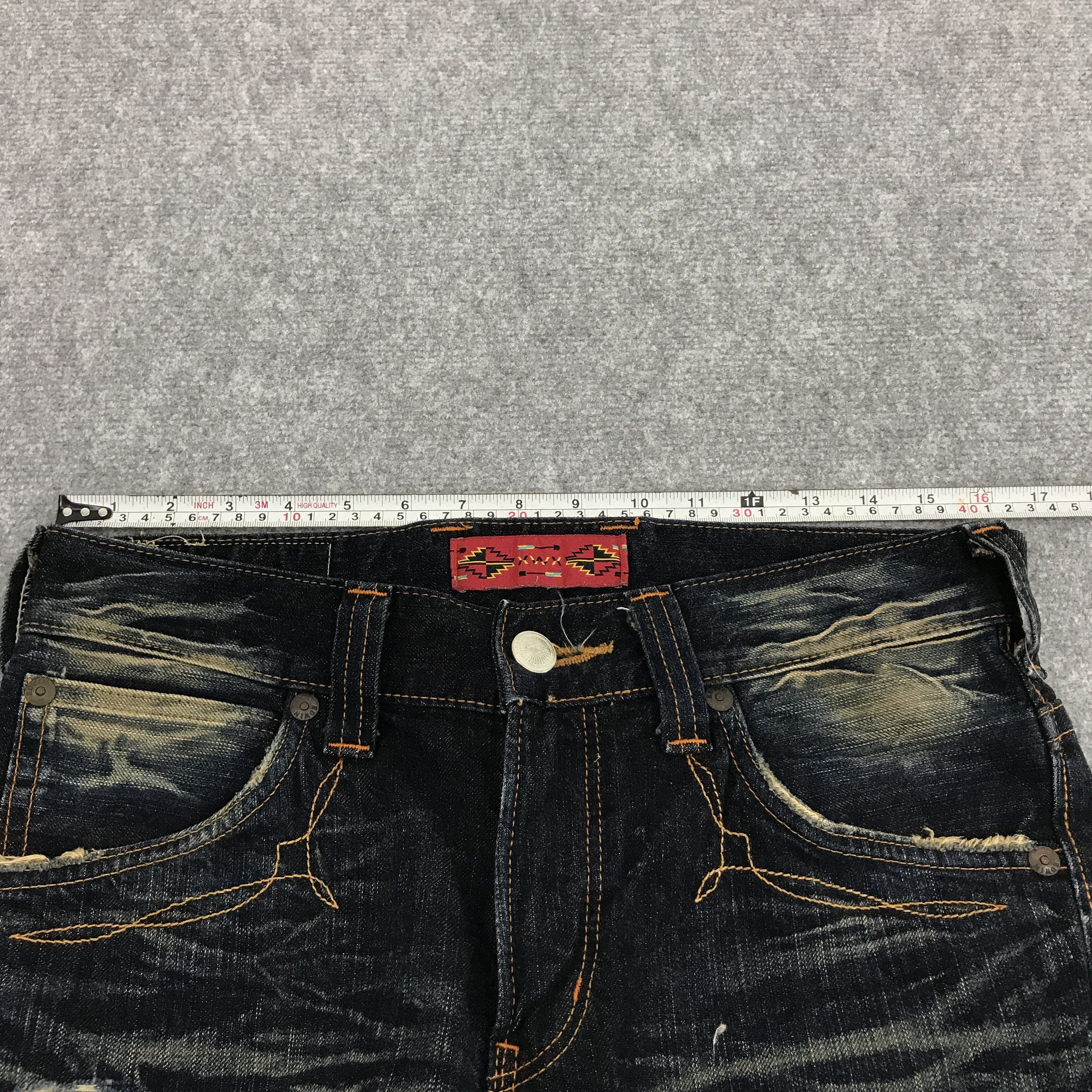 Edwin × Japanese Brand Flare Edwin Japan design Bootcut distressed denim pants Size US 30 / EU 46 - 5 Thumbnail