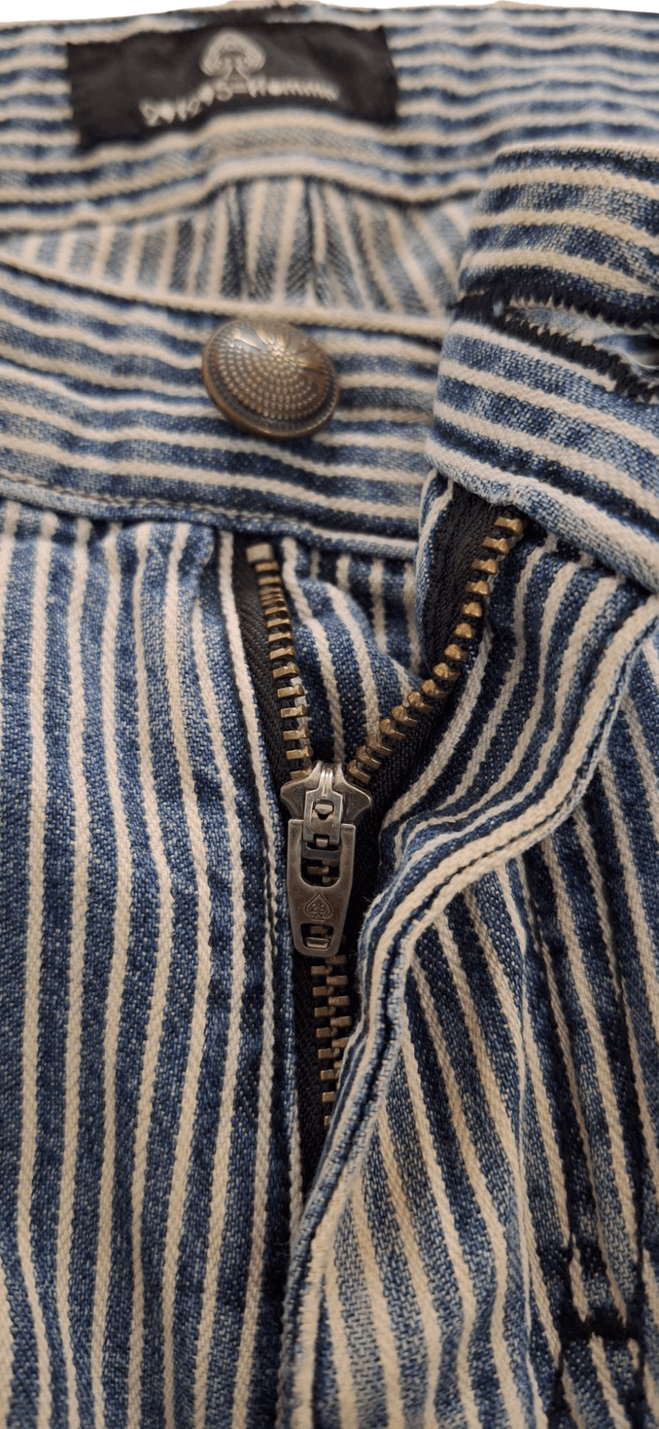 5351 POUR LES HOMMES × If Six Was Nine × Japanese Brand 291295 Homme Hickory Stripe 6 Pocket Trousers Pants Size US 32 / EU 48 - 2 Thumbnail