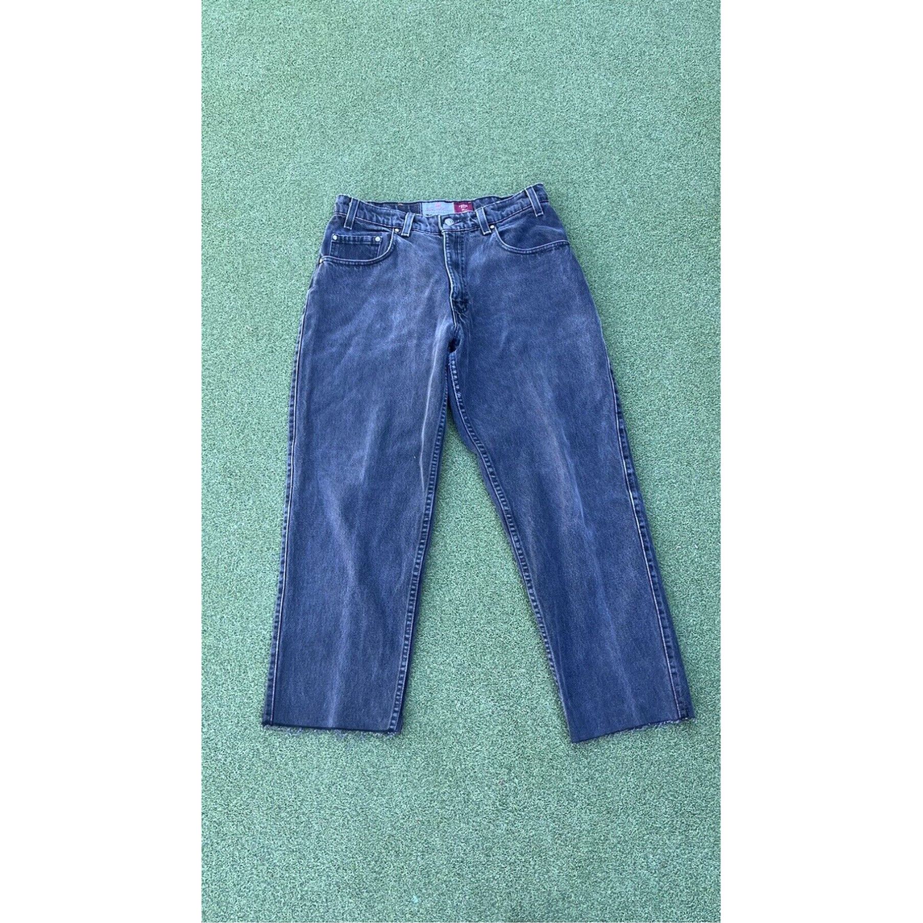 Levi's Vintage 90s Levis 545 Gold Tab Loose Fit 32 X28 USA Black Denim Jeans Size US 32 / EU 48 - 5 Thumbnail
