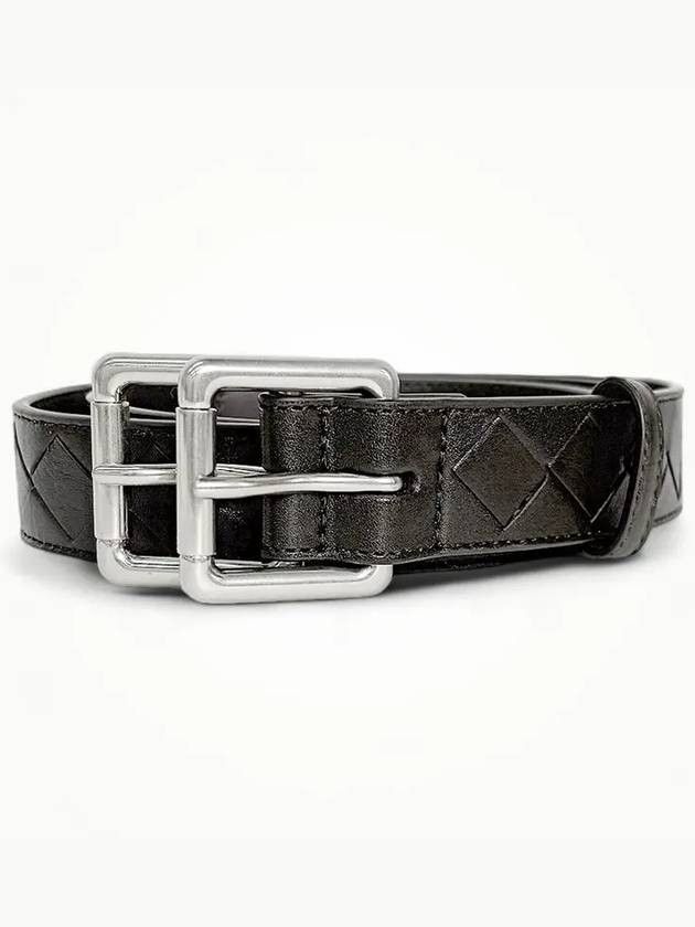 Bottega Veneta o1bcso1str0824 Size : 85 / Intrecciato Double Buckle Belt Size 32 - 2 Thumbnail